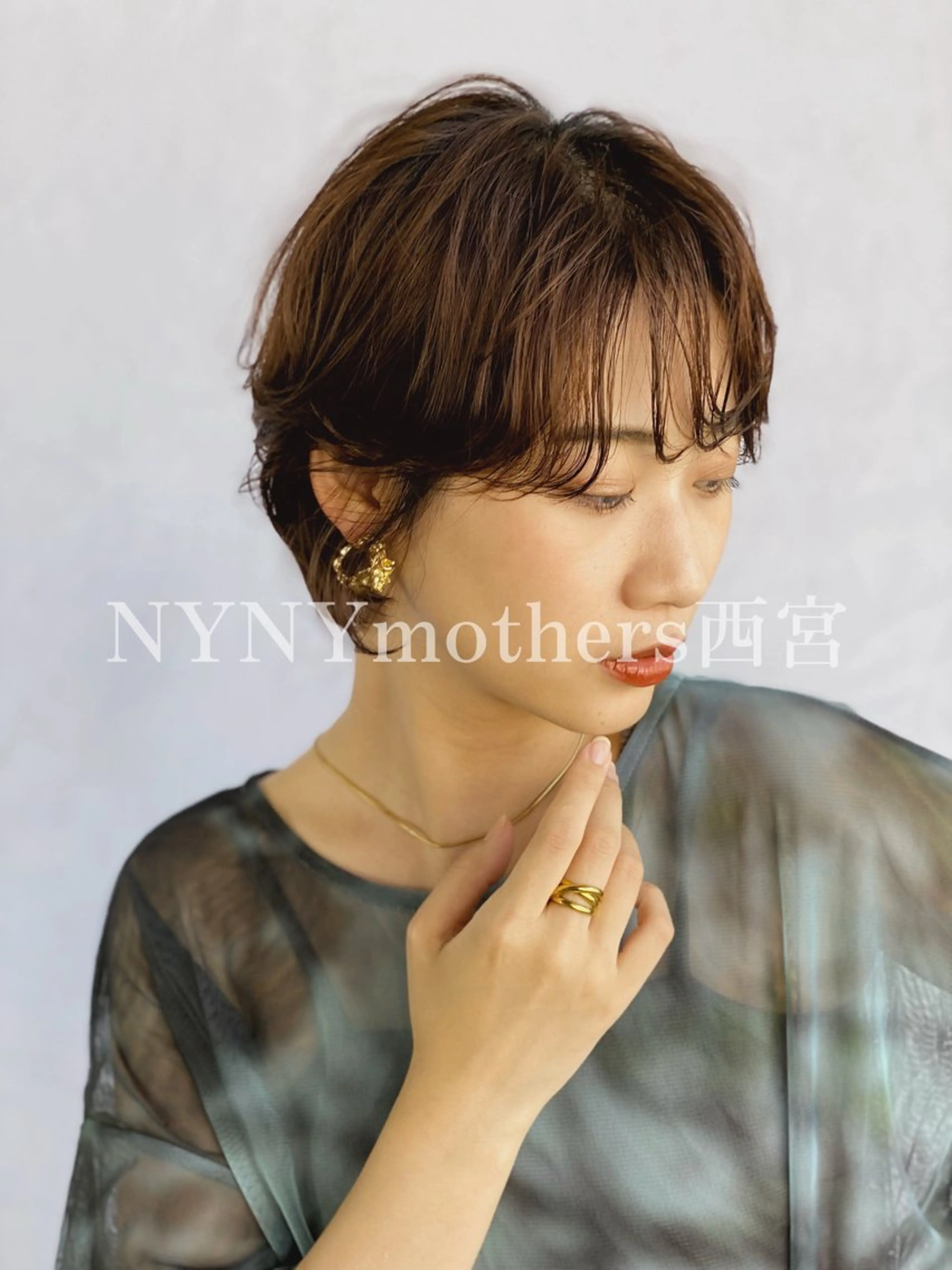 ショート パーマ カット パーマ 髪質改善/イルミナ/ 城崎のヘアスタイル