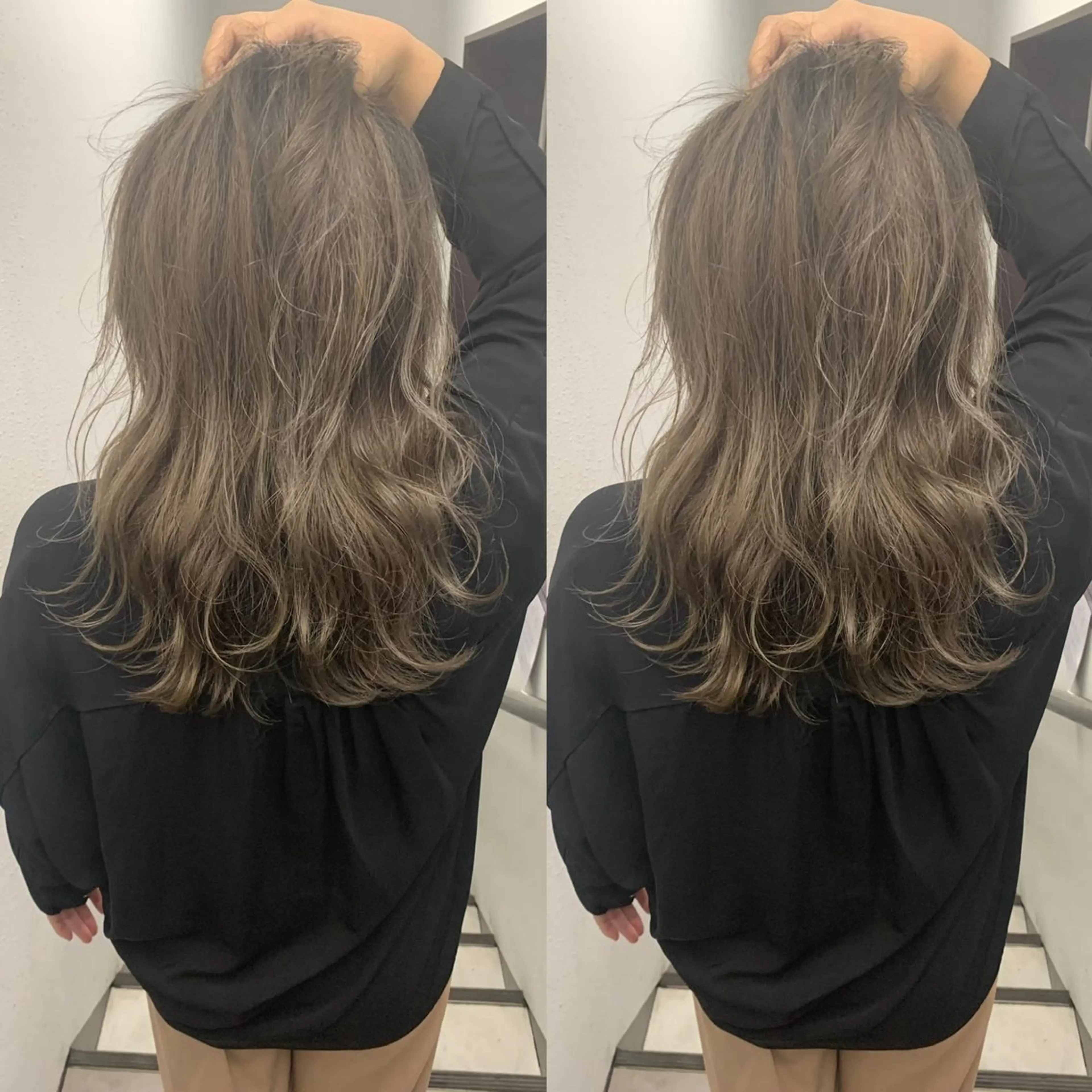 ロング カット ヘアカラー 💗レイヤーショート ボブ艶髪/竜也💗のヘアスタイル