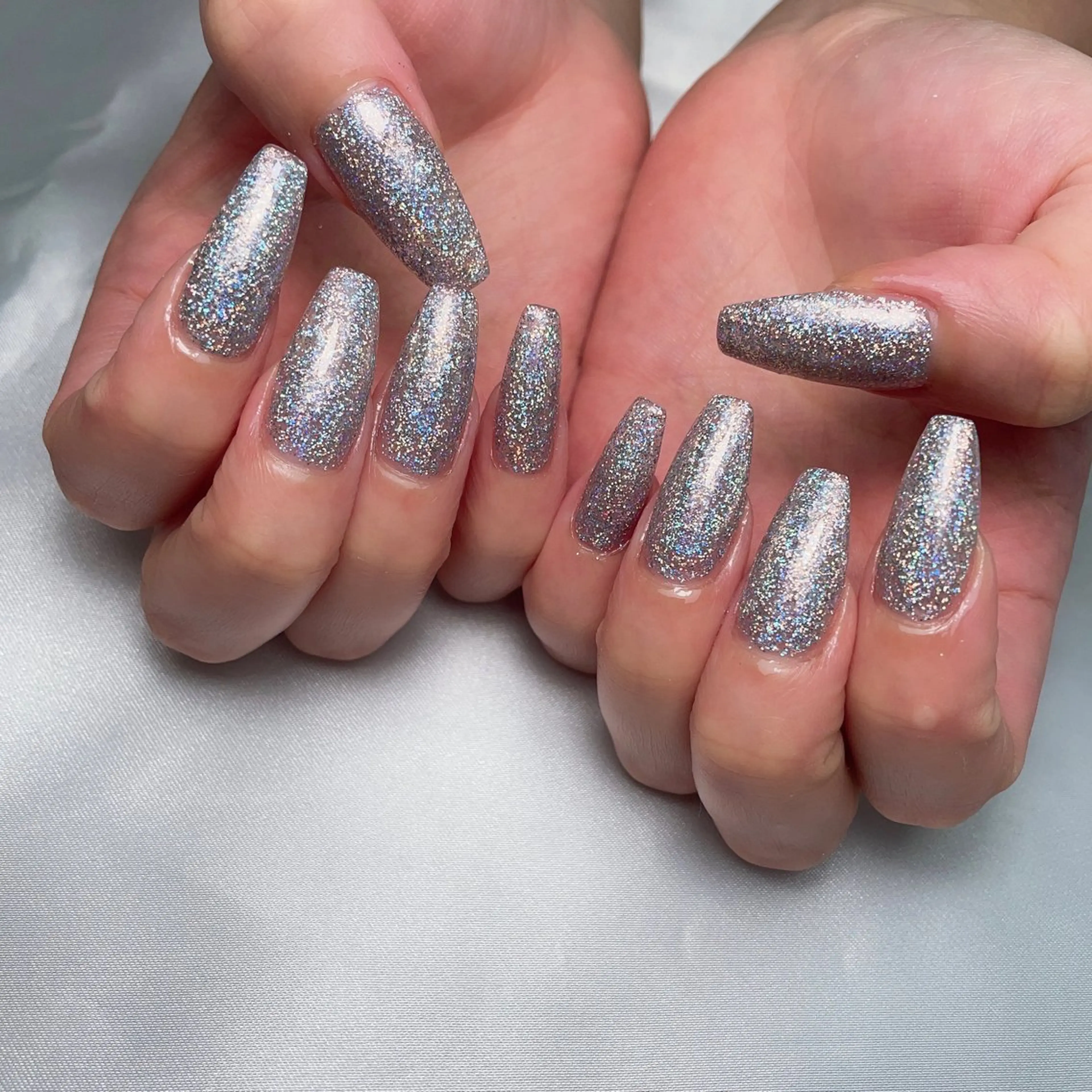 ネイル 長さ出し ラメ(グリッター) ワンカラーネイル ALL Nail &whiteningのその他イメージ