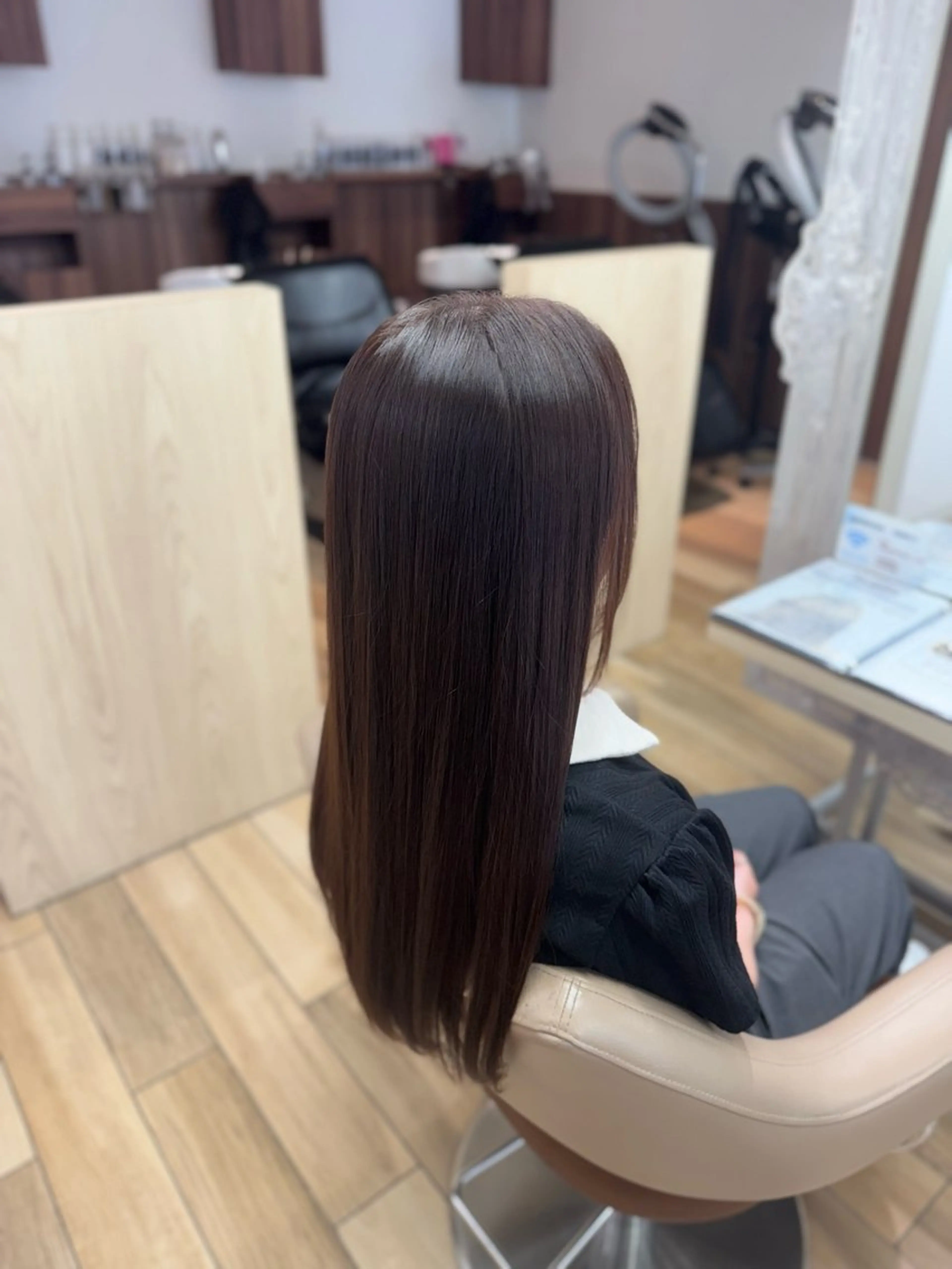 パーマ 縮毛矯正 田村 真菜のヘアスタイル