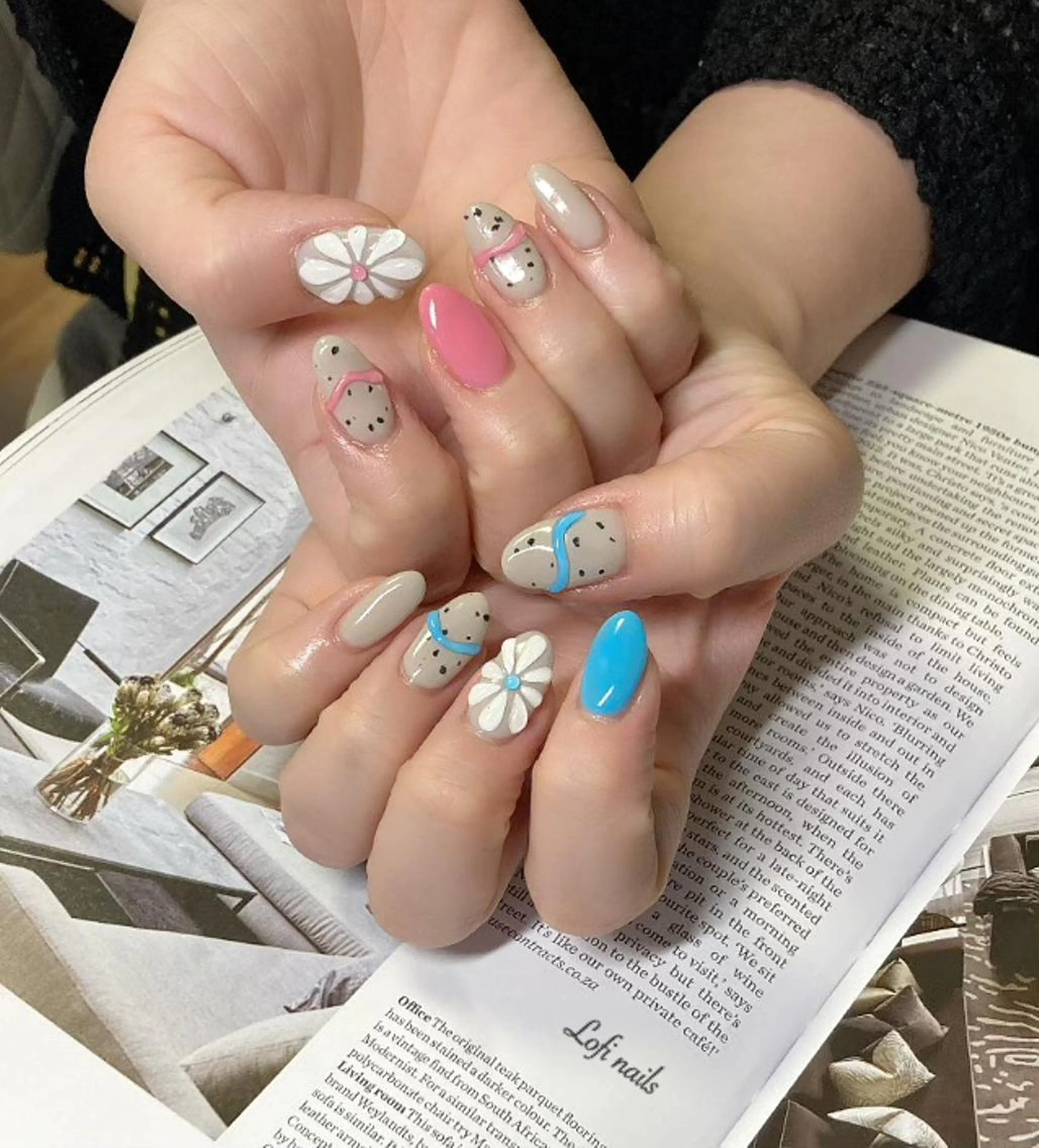 セミロング ネイル Lofi nails ゆきこのネイルデザイン