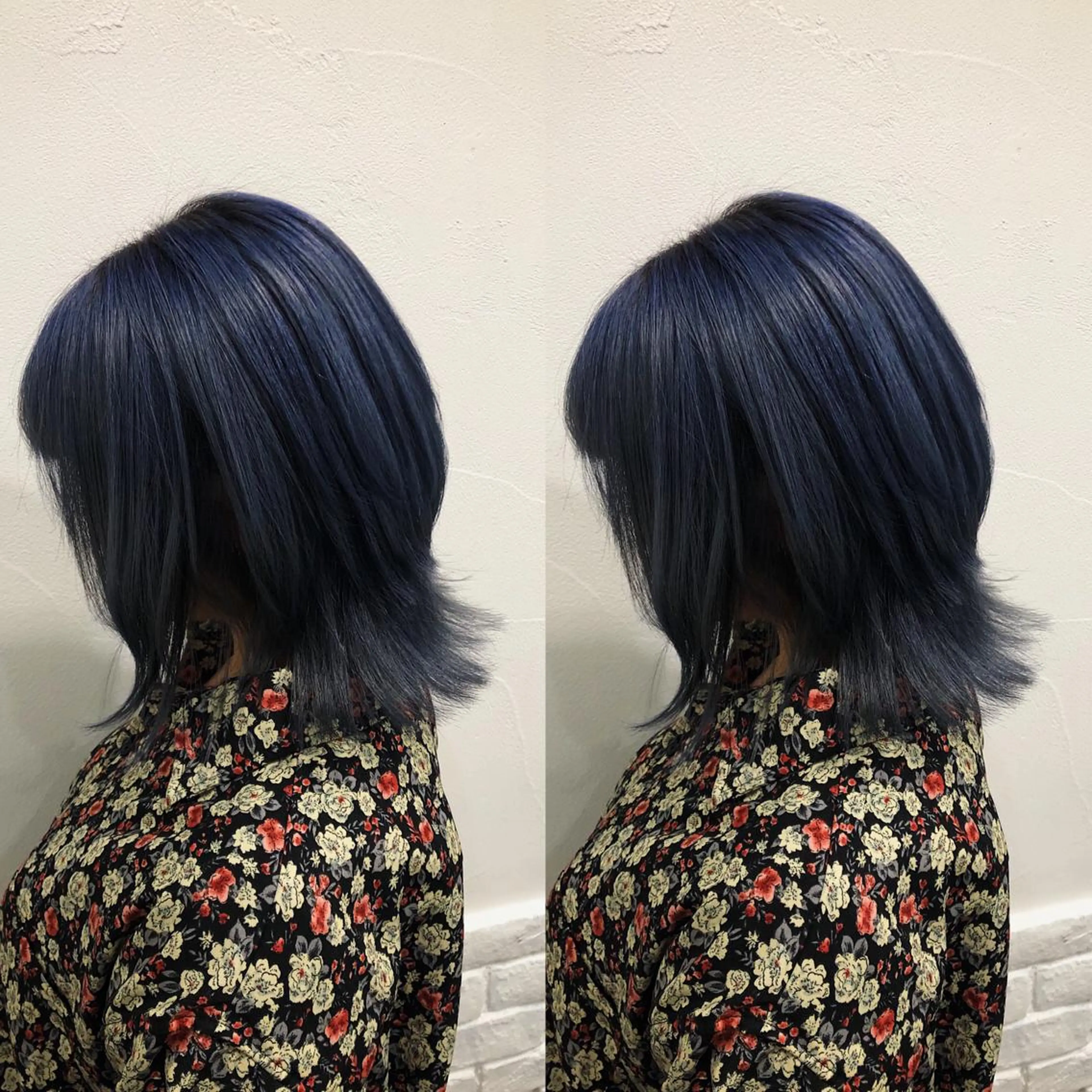 ロング カラー パーマ ヘアアレンジ メンズ キッズ ネイル マツエク・マツパ ブルーカラー ブルー カット ヘアカラー トリートメント 💟Chloe原宿店 🩶ハイトーンのヘアスタイル