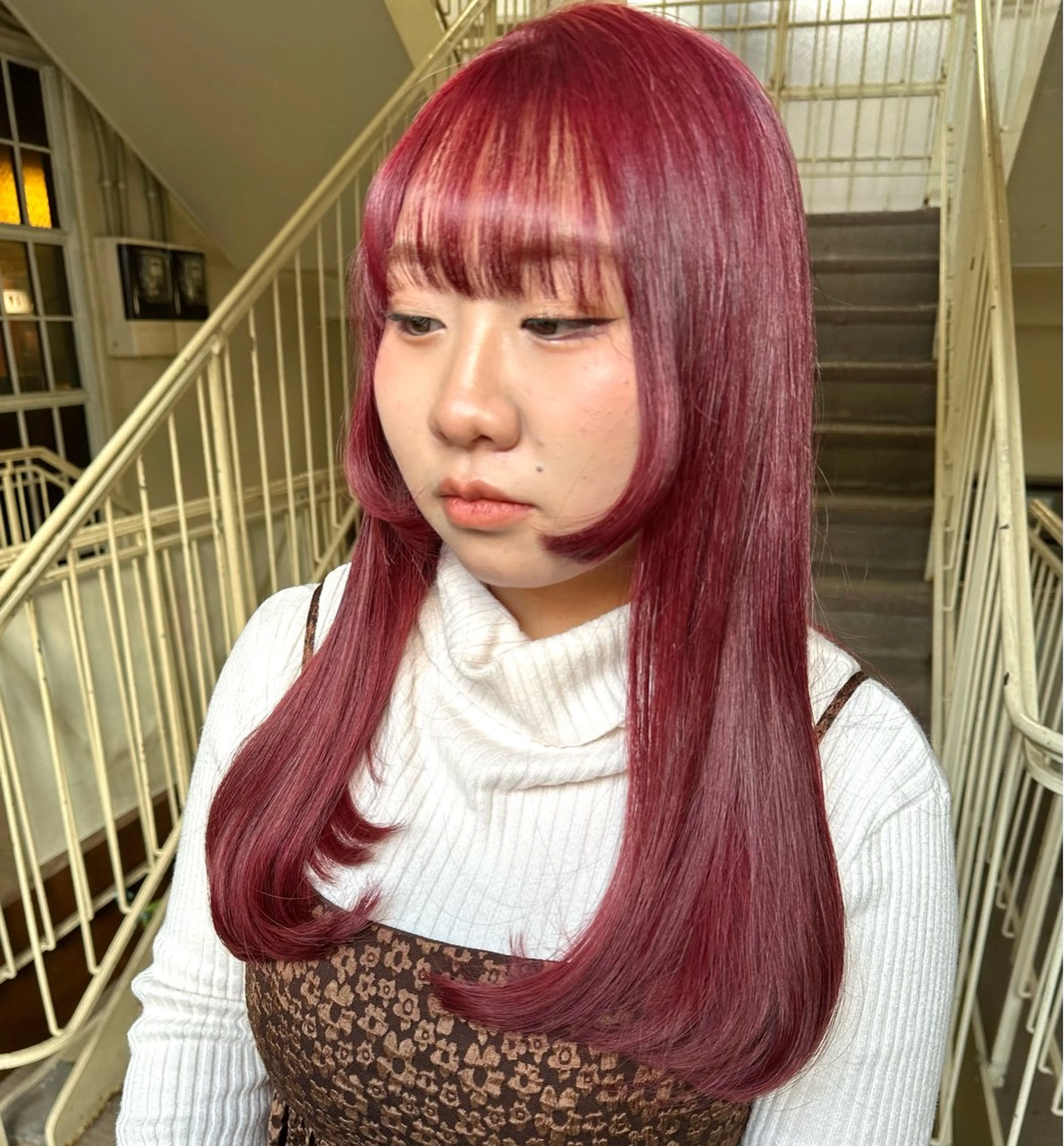 ロング カット ヘアカラー トリートメント ヘアセット 🍊 MOEKO🍊のヘアスタイル