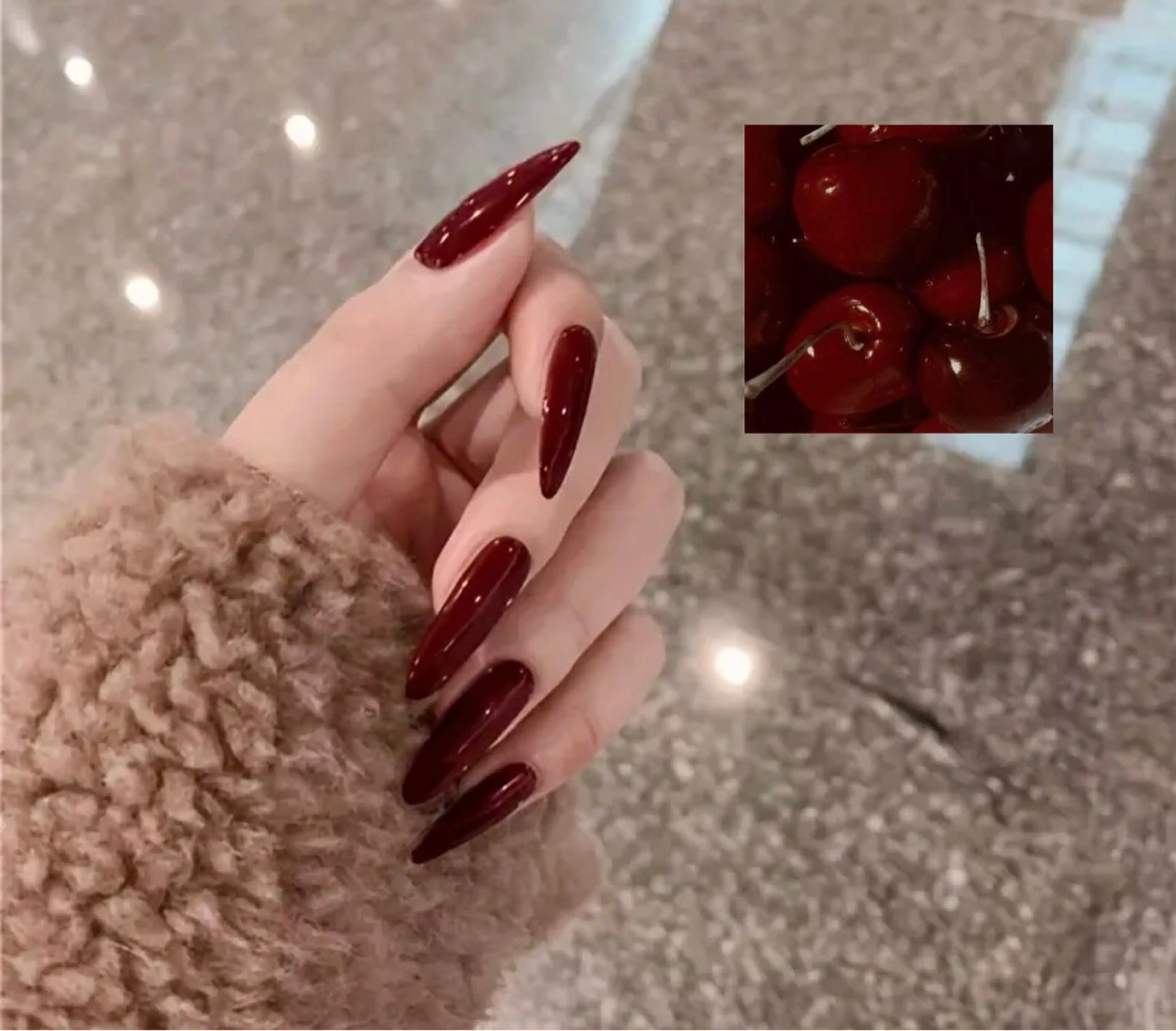 ネイル ボルドー fein. 心斎橋🩶🪄のマツエク・マツパデザイン