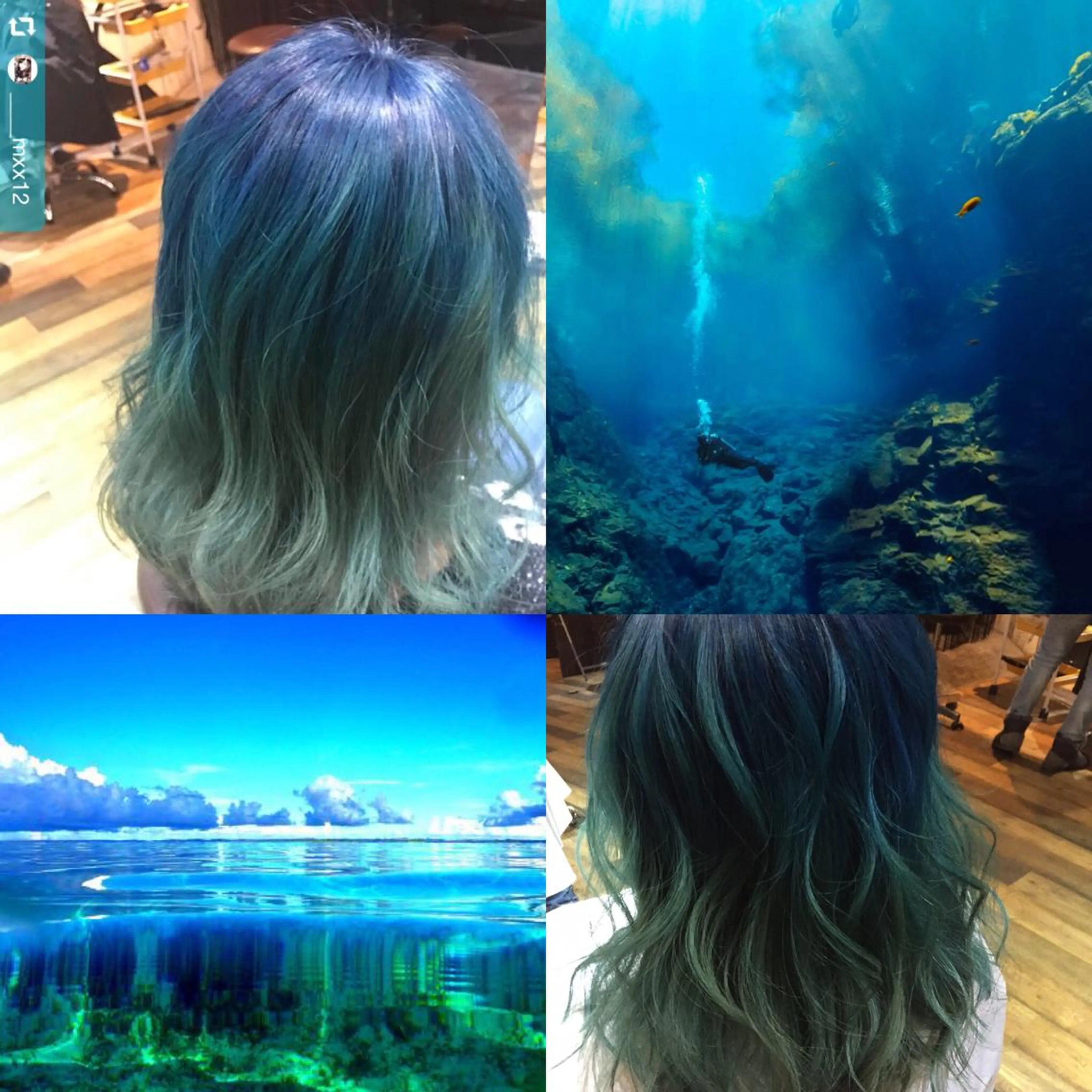 ロング カラー メンズ ブルーカラー Fave【フェイブ】 /🌈推し活のその他イメージ