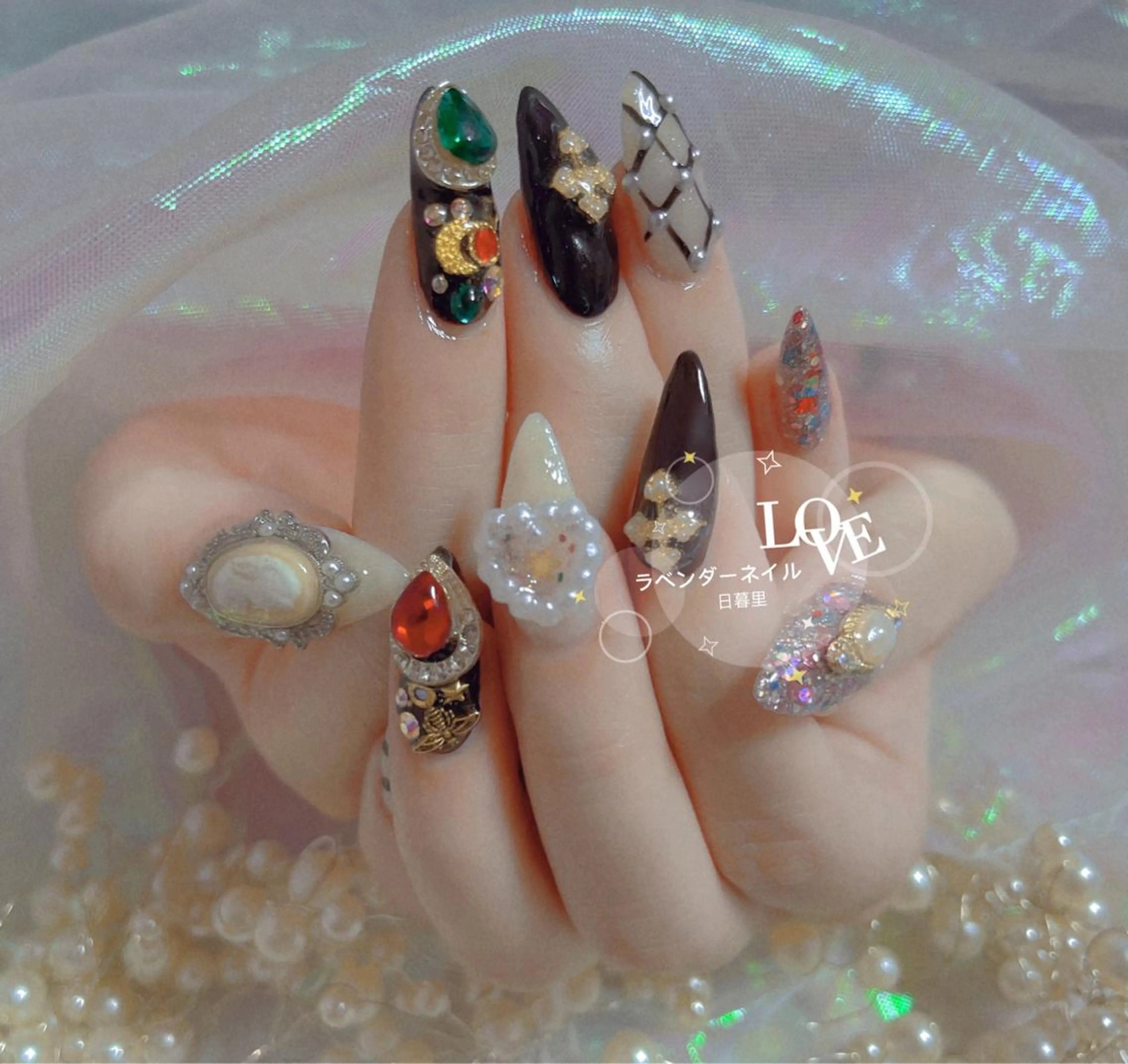 ネイル ラベンダー💖日暮里 ルル💖ネイルのネイルデザイン