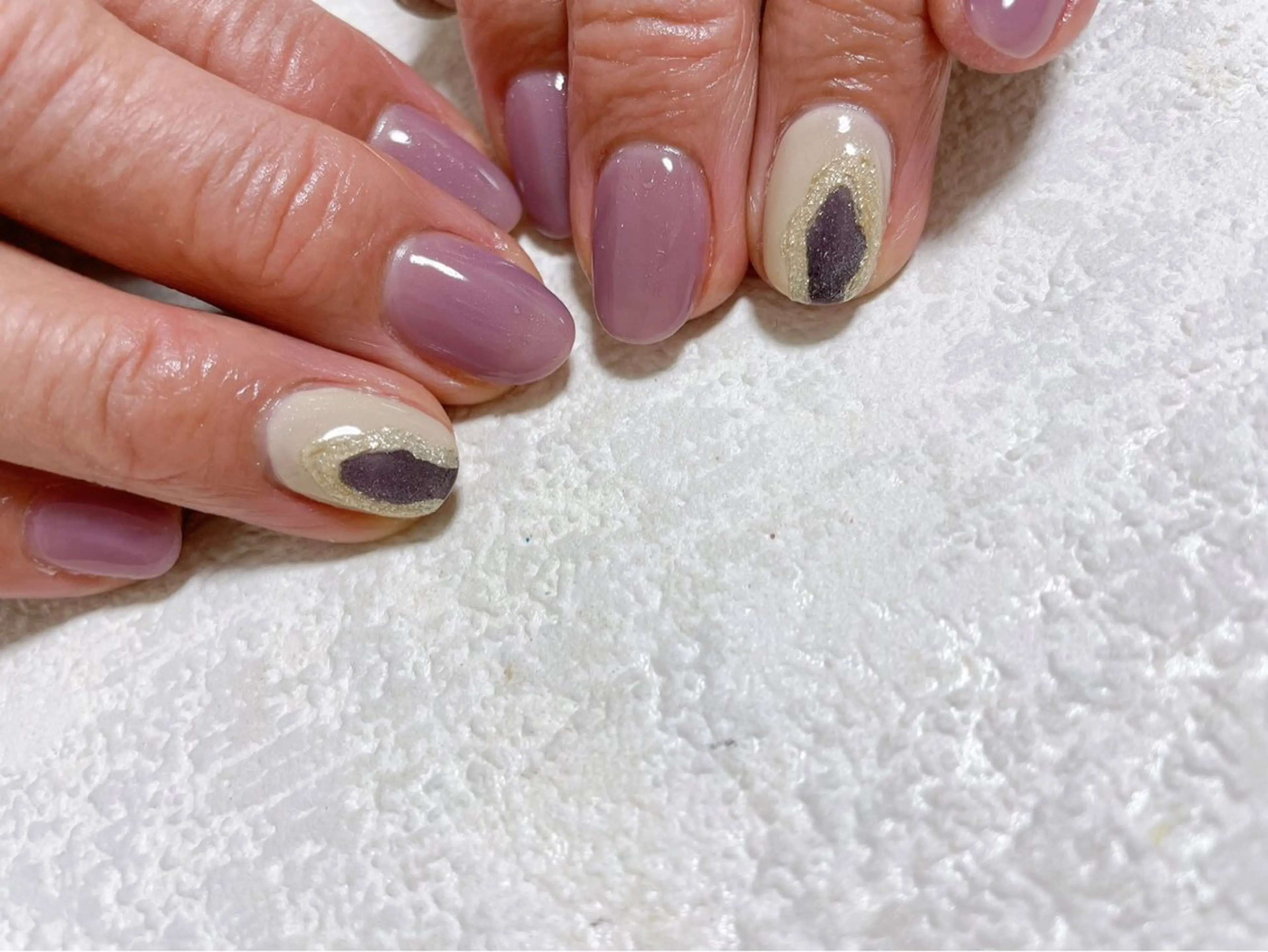 ネイル オーロラネイル フットネイル フレンチネイル ジェルネイル 韓国ネイル ハンドネイル Mogu nail 二子玉川のネイルデザイン