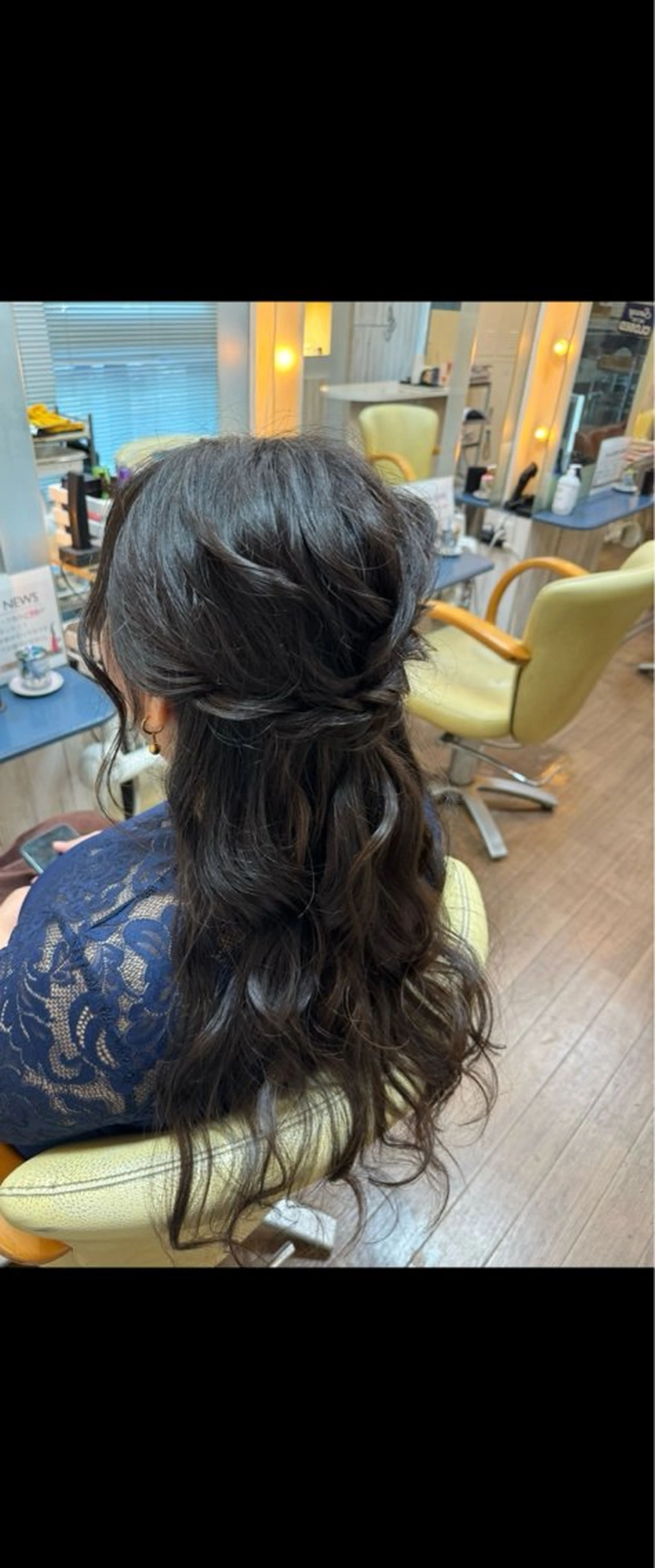 ロング ヘアアレンジ ヘアセット ANSA  hair 椥辻店所属・ANSA  hair かいりのヘアスタイル