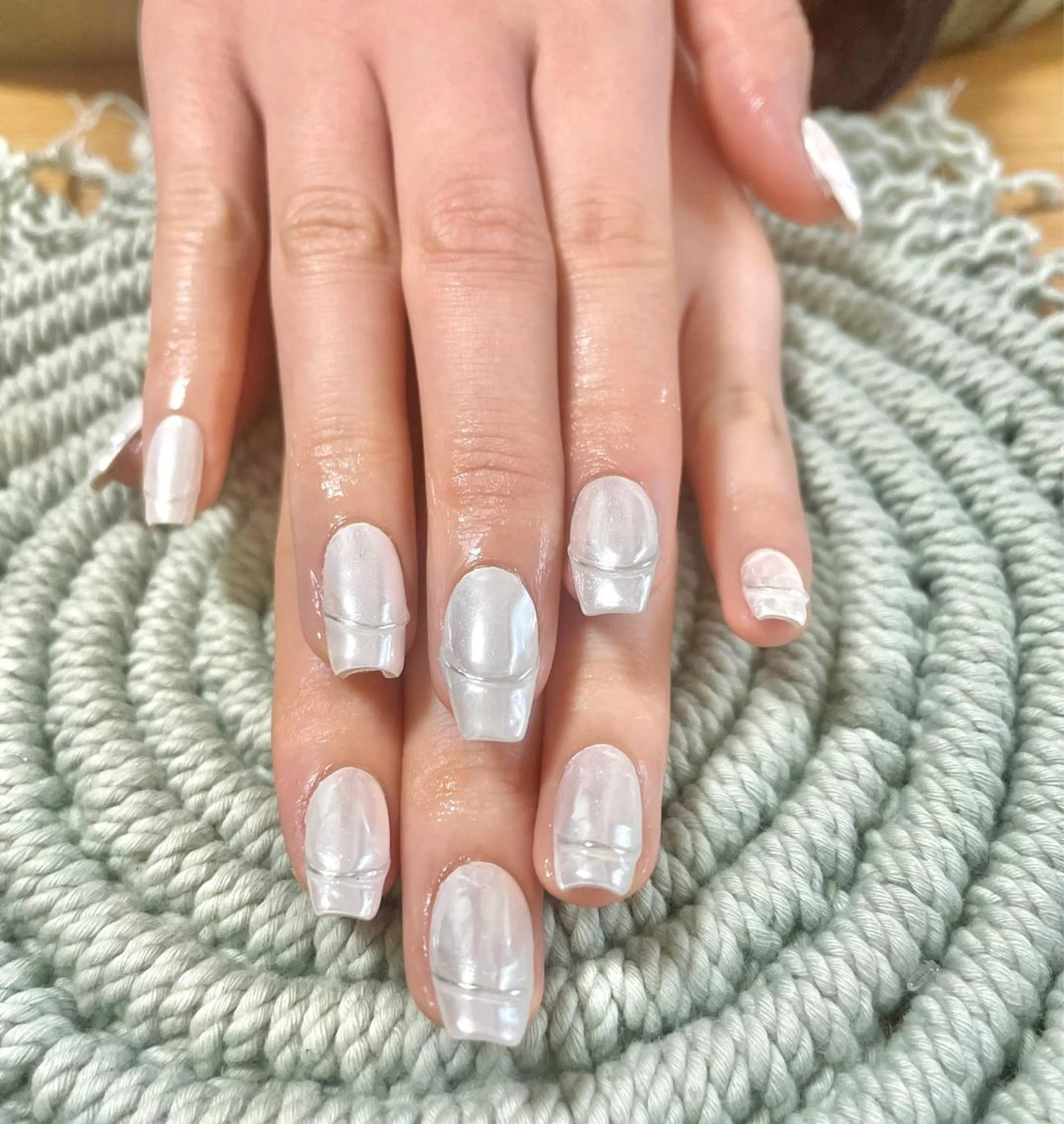 ミディアム フットネイル GG houseのネイルデザイン