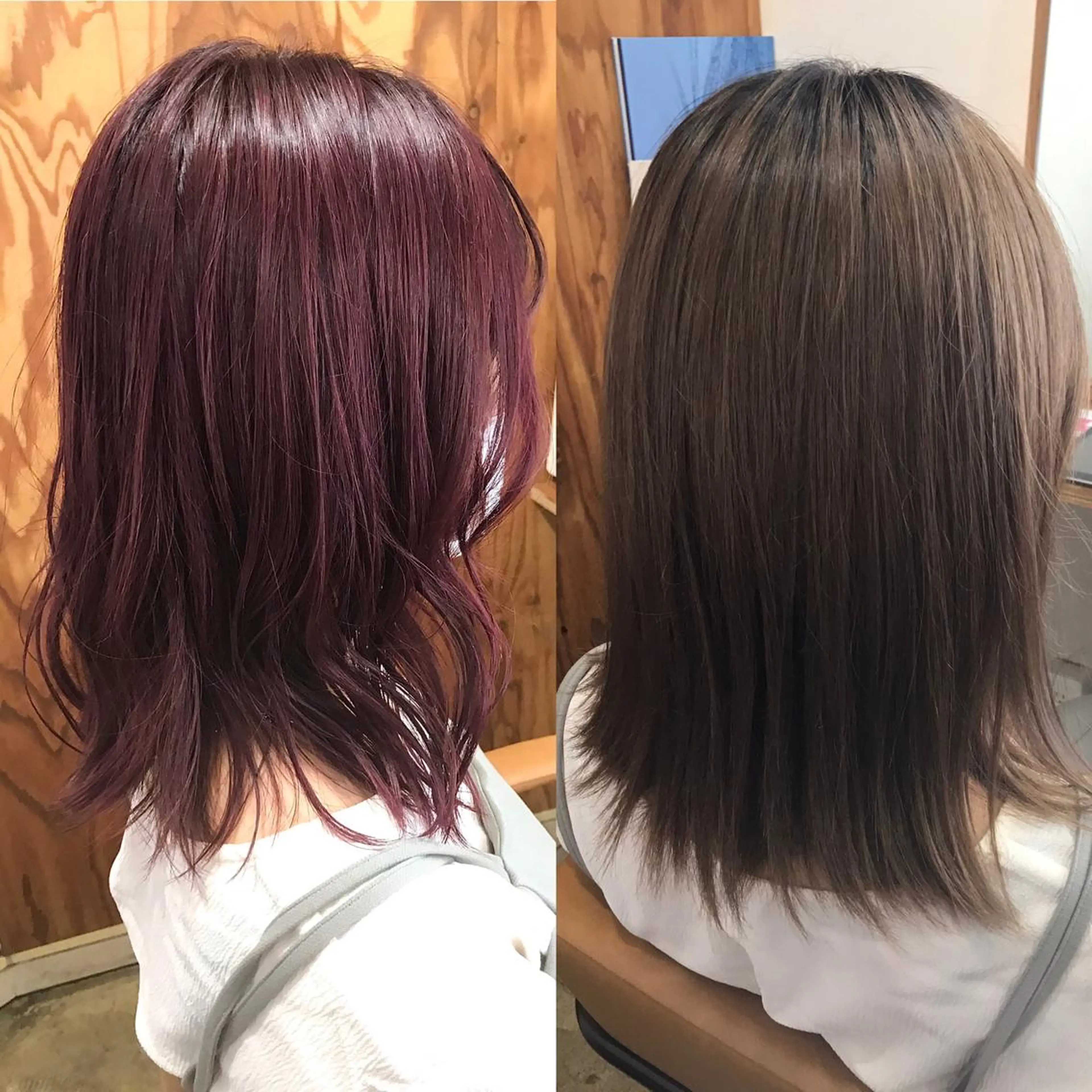 ミディアム カラー ピンクカラー カット ヘアカラー 縮毛矯正 トリートメント 💎髪質改善💎 デザイナーshinのヘアスタイル