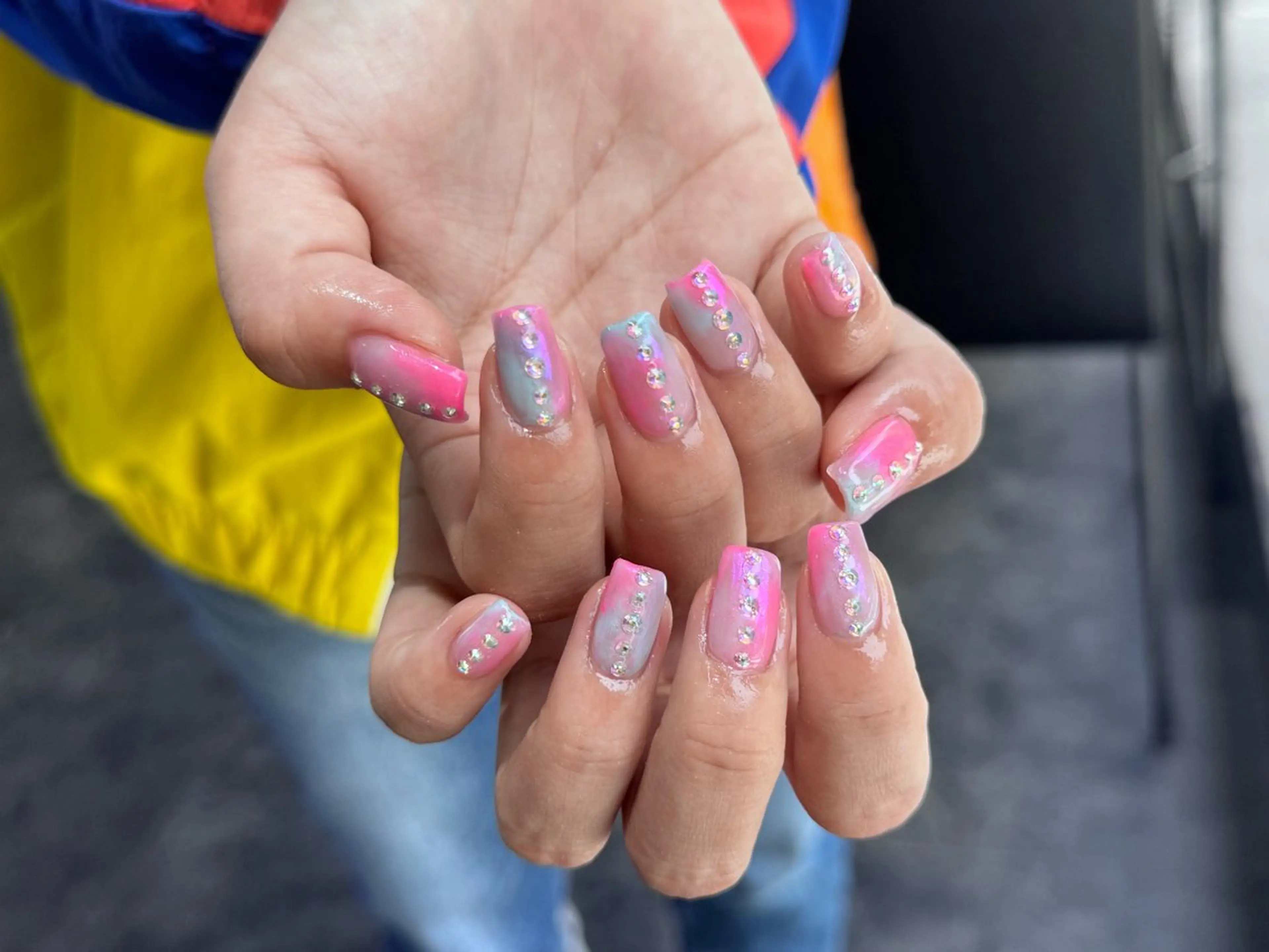 ネイル フレンチネイル マグネットネイル メンズネイル ニュアンスネイル ワンカラーネイル ハンドネイル GRANDE大須 Cecil💜のネイルデザイン