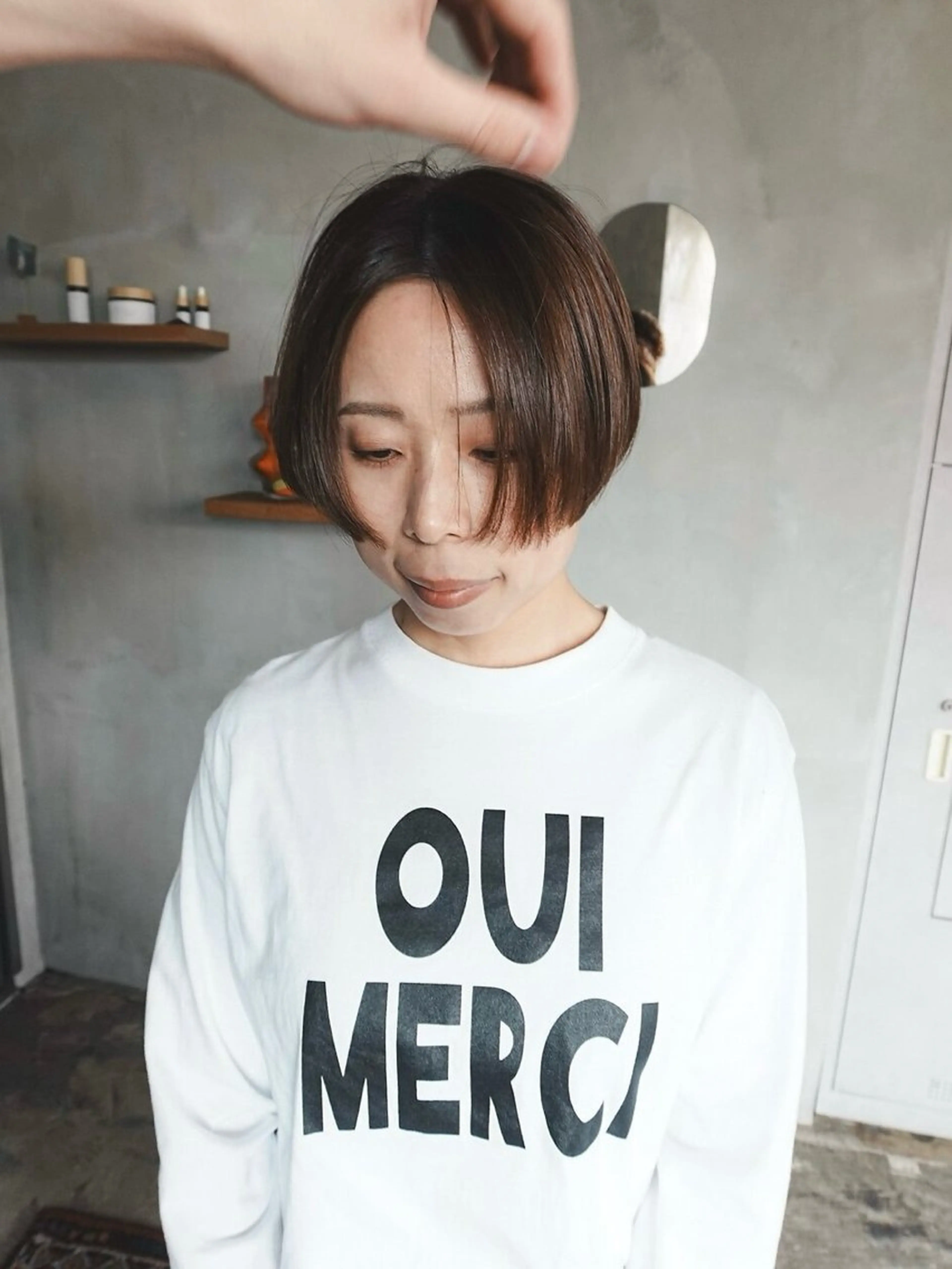 ショート カット ヘアカラー トリートメント 小野 龍樹のヘアスタイル