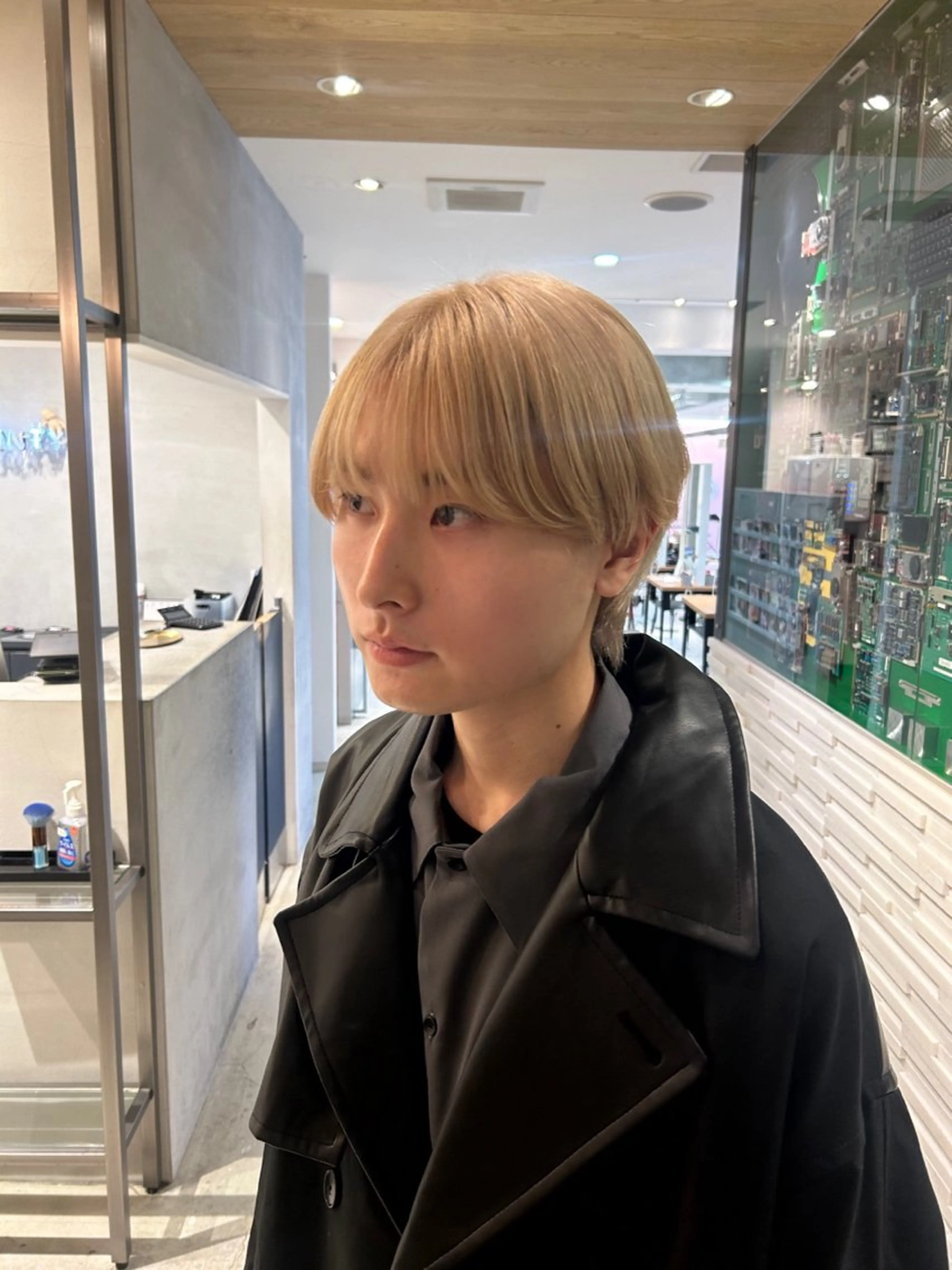 メンズ ヘアカラー men’s salon SAN所属・🤍メンズ韓国ヘア HARUNA🖤のヘアスタイル