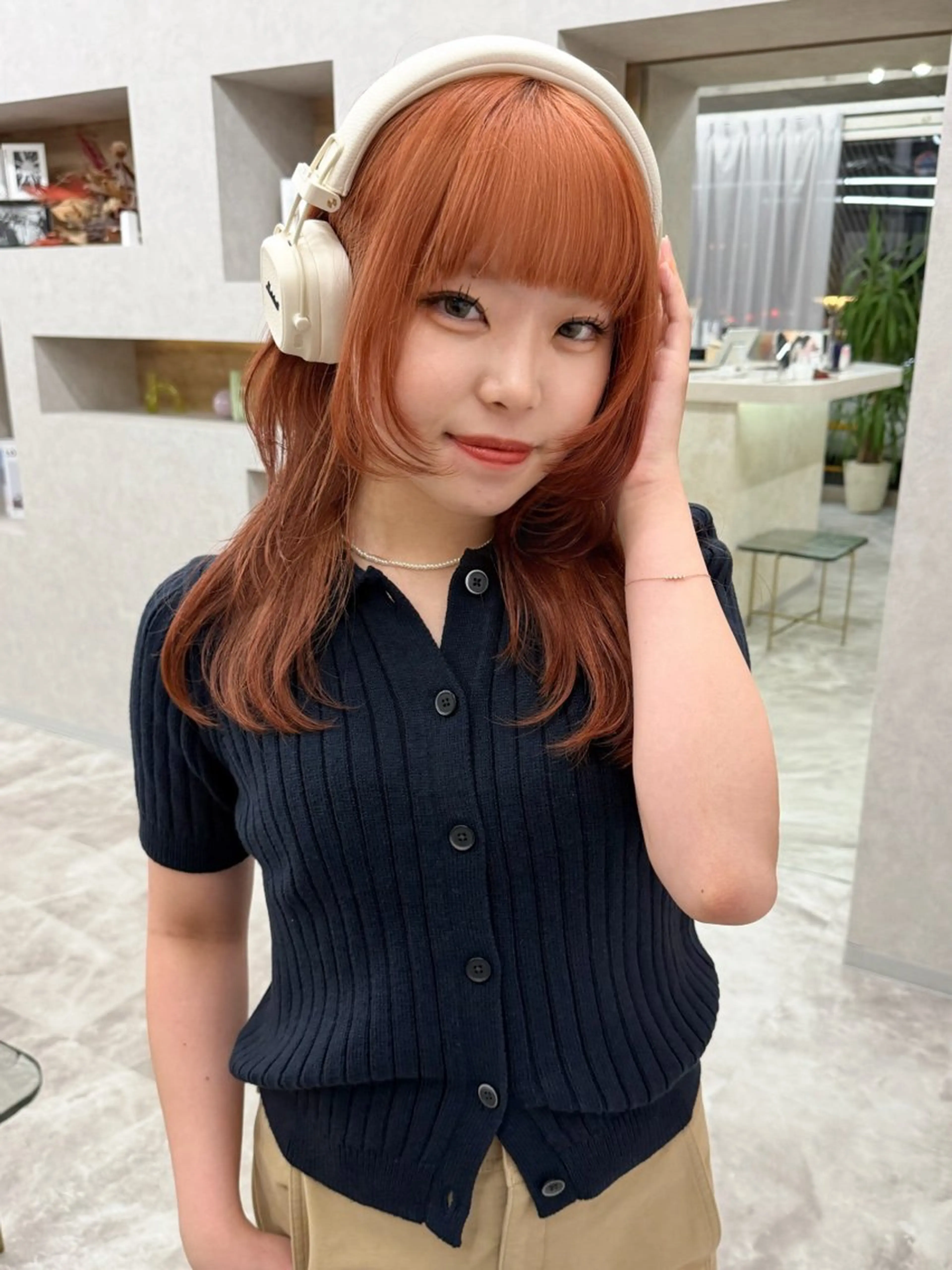 ミディアム カラー ベージュカラー ブリーチ ブラウンカラー ケアブリーチ 透明感カラー ヘアカラー ブリーチ/ベージュ 💕/momoaのヘアスタイル