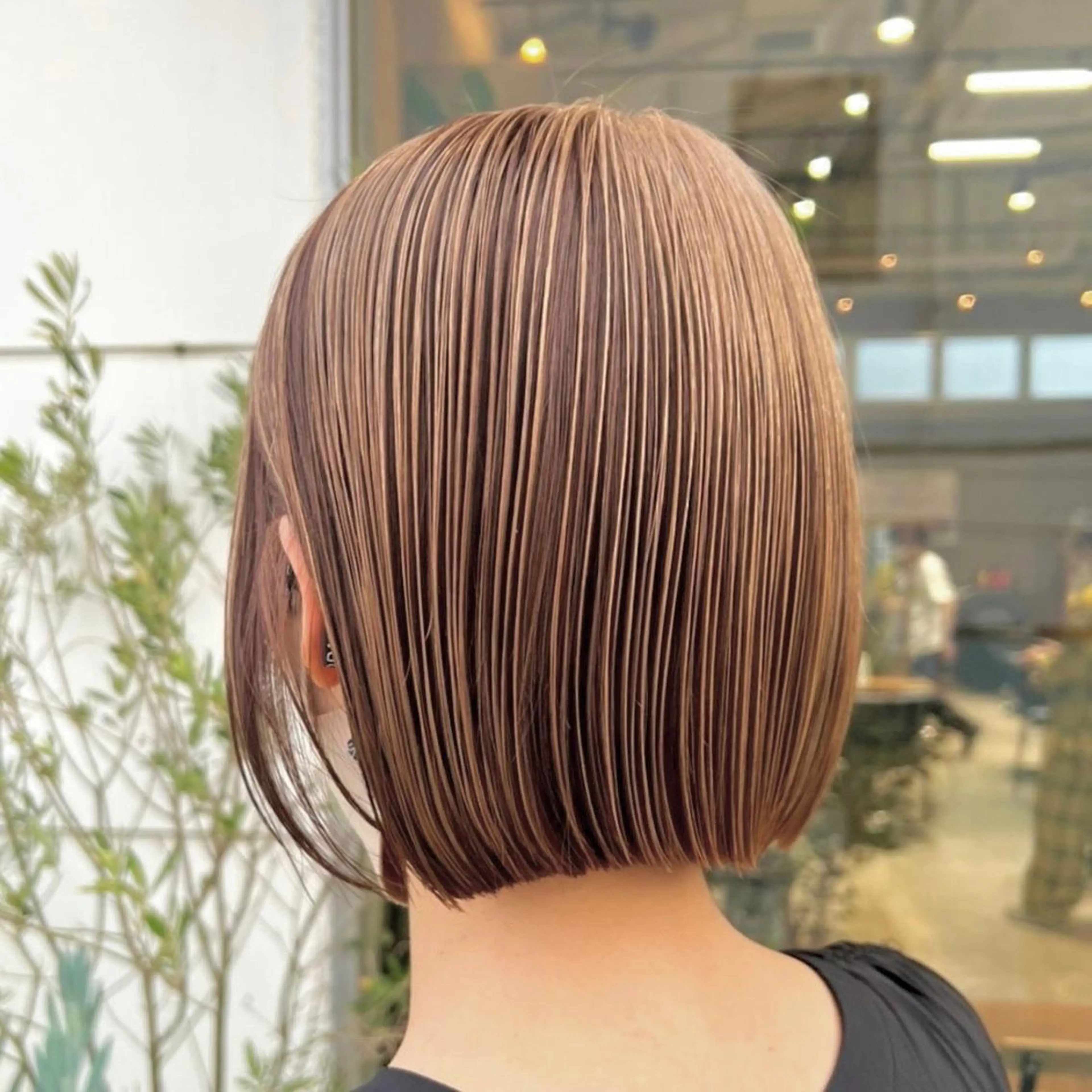 セミロング カラー GO TODAY SHAiRE SALON 原宿本店所属・ボブ/レイヤー/ ハッシュカット/河内のヘアスタイル