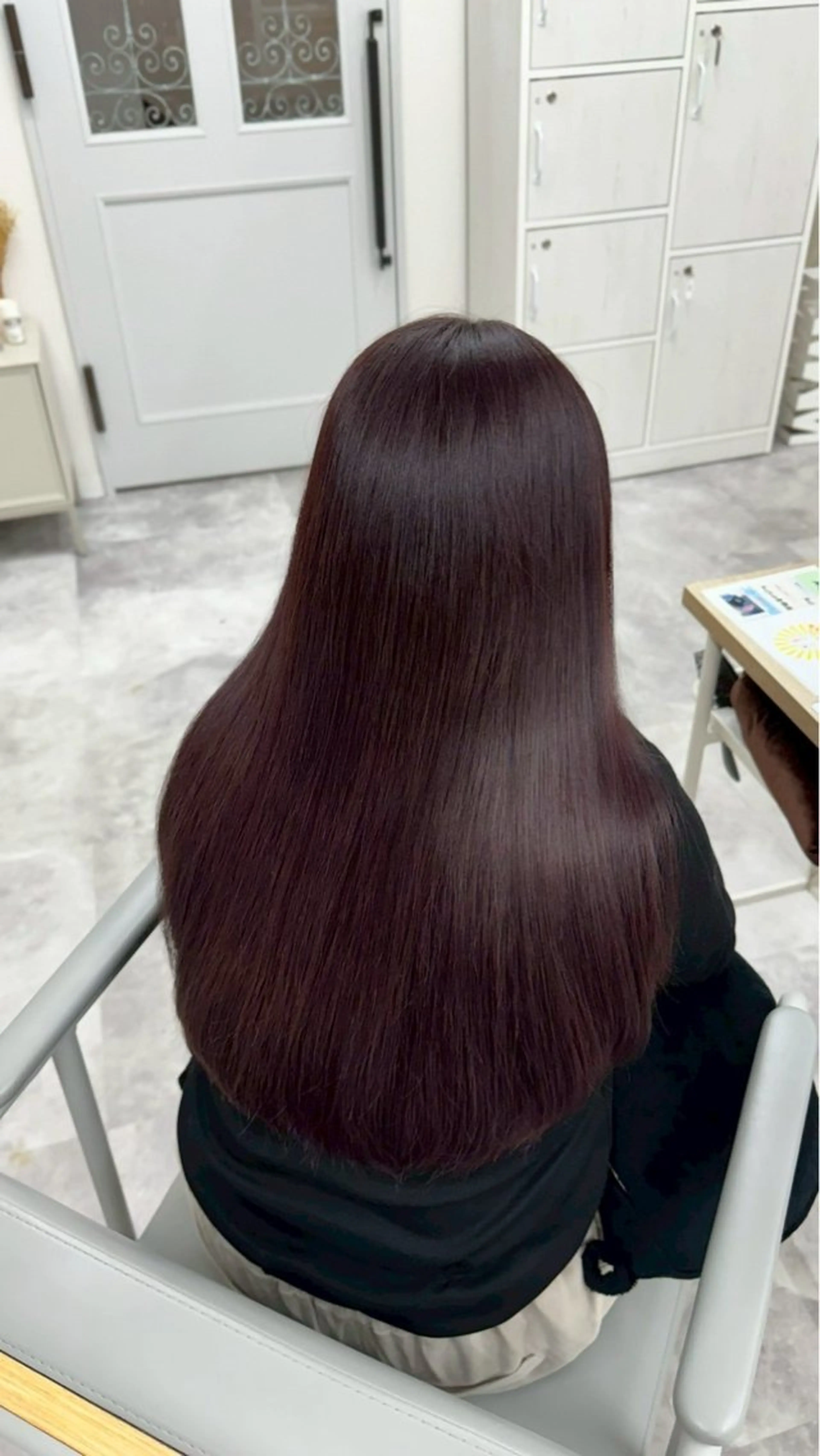 ロング カラー ブラウンカラー ラベンダーカラー トリートメント 髪質改善Acero. shoyaのヘアスタイル