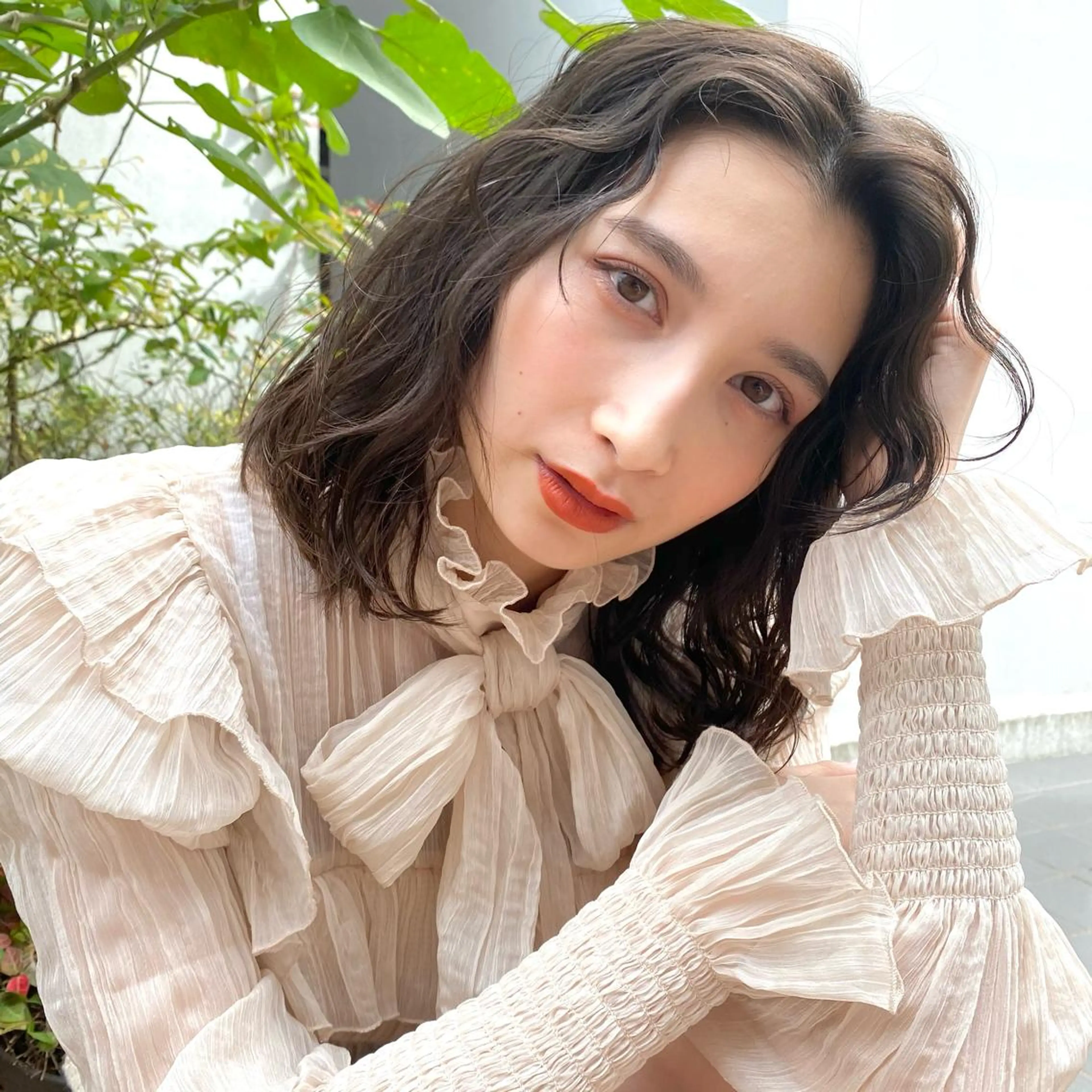 ミディアム 🪭risa 暖色/レイヤー🪭のヘアスタイル