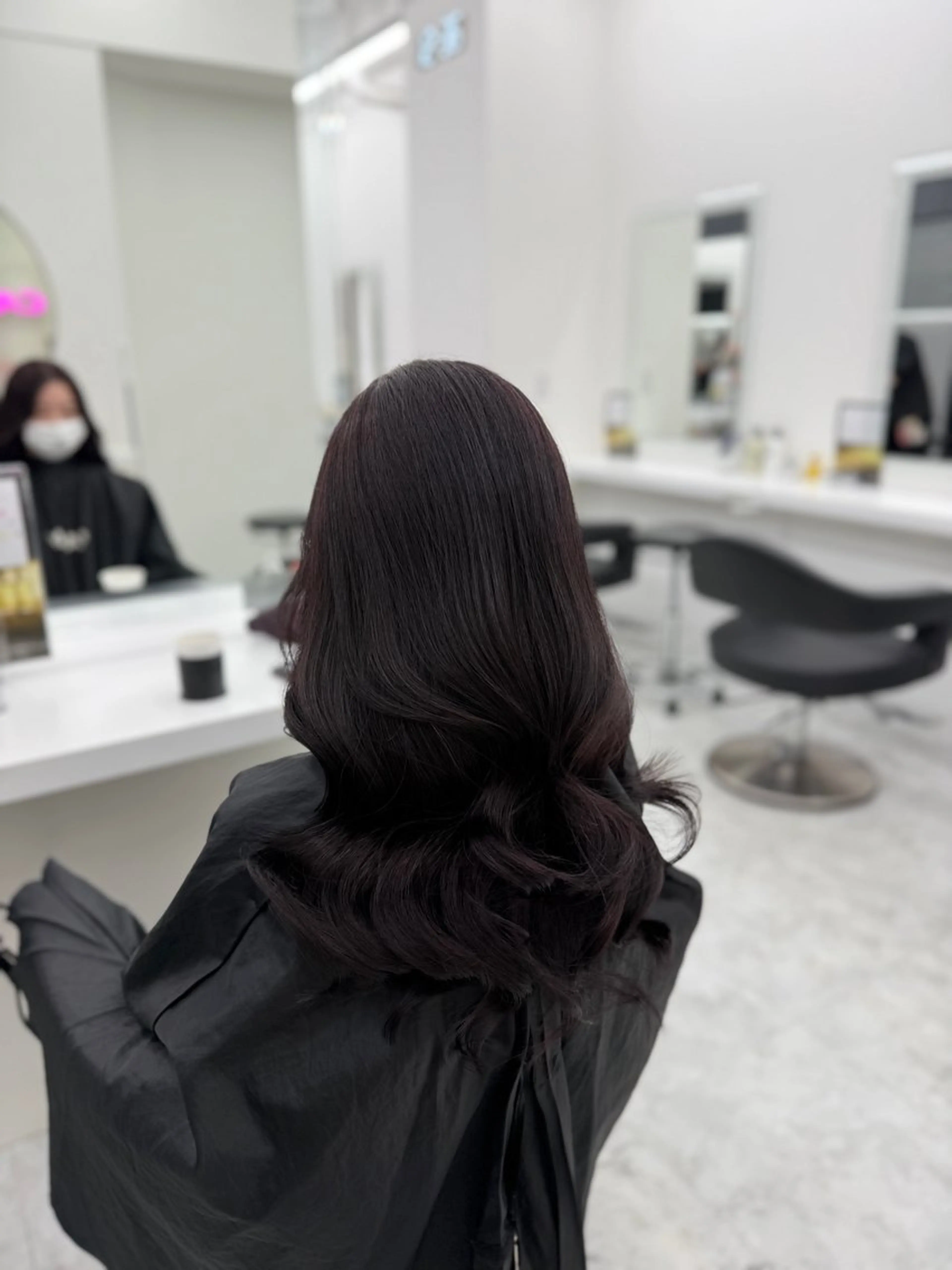 セミロング カラー ヘアアレンジ ヘアカラー トリートメント ヘアセット 🎀Girly艶髪カ ラー🎀Harukaのヘアスタイル