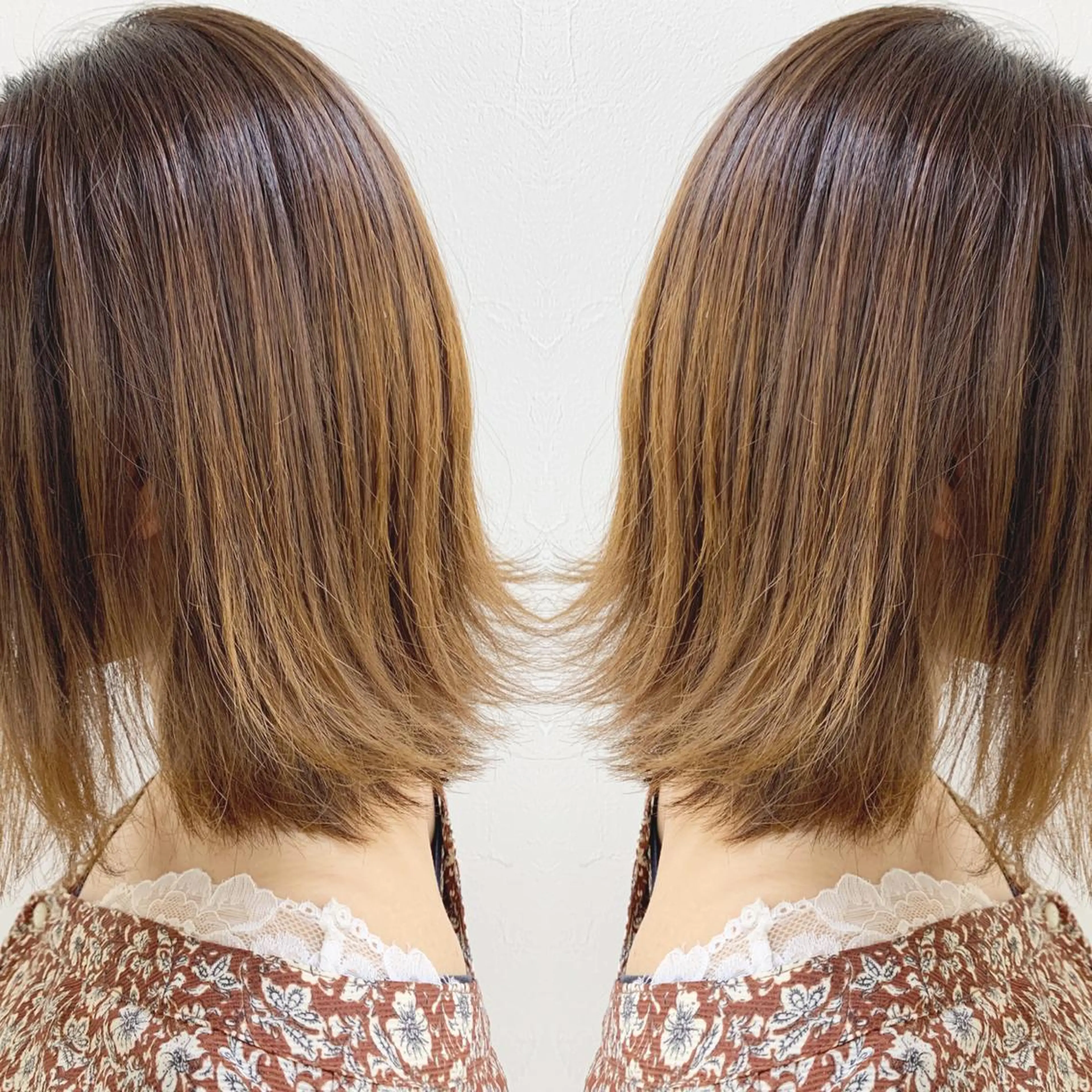 ミディアム ボブ 外ハネヘア カット H所属・H (エイチ) 烏丸御池店のヘアスタイル