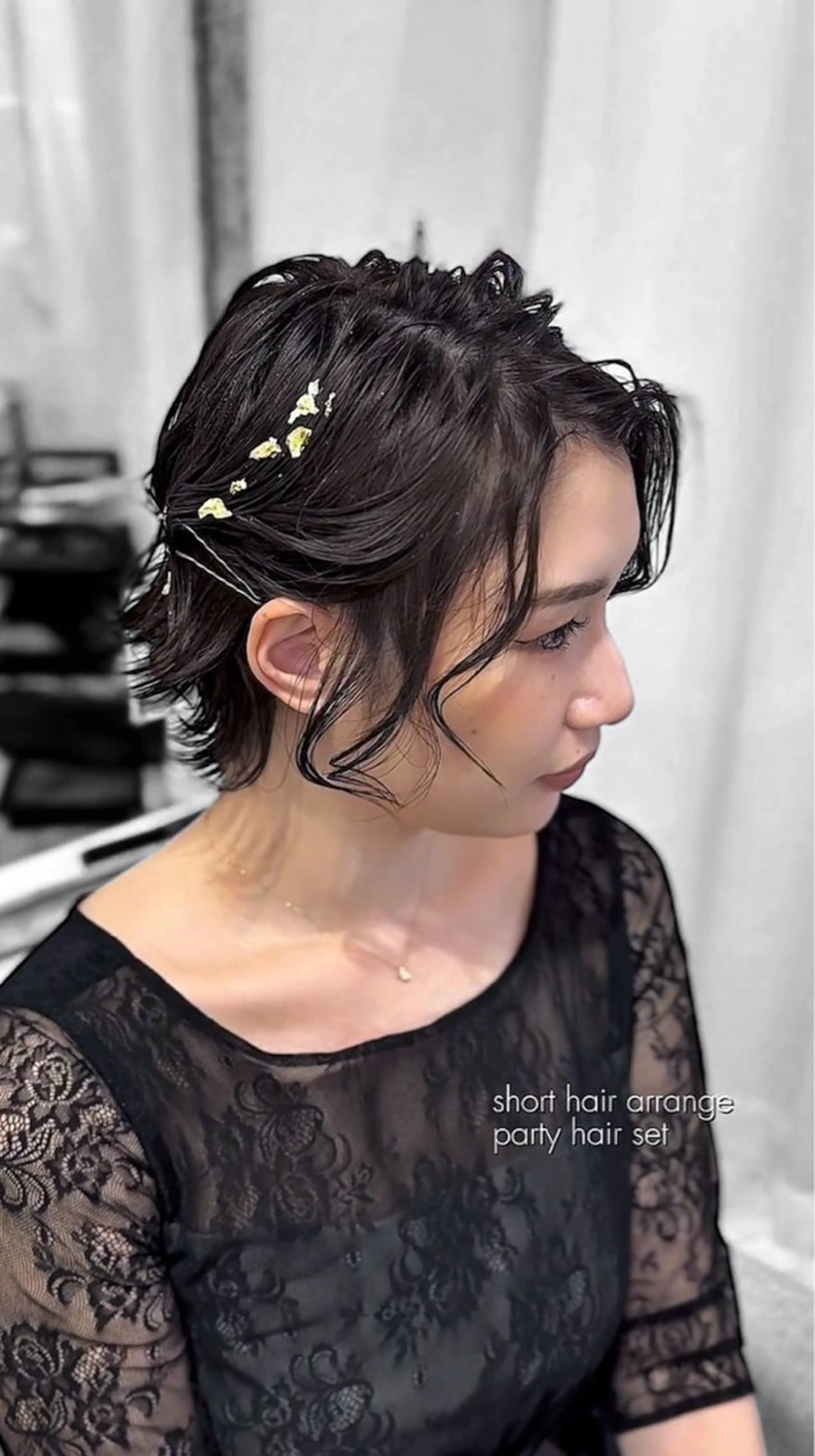 ショート ヘアアレンジ ショートヘア ヘアセット ura/デザイン/ ハイトーン/個性派のヘアスタイル