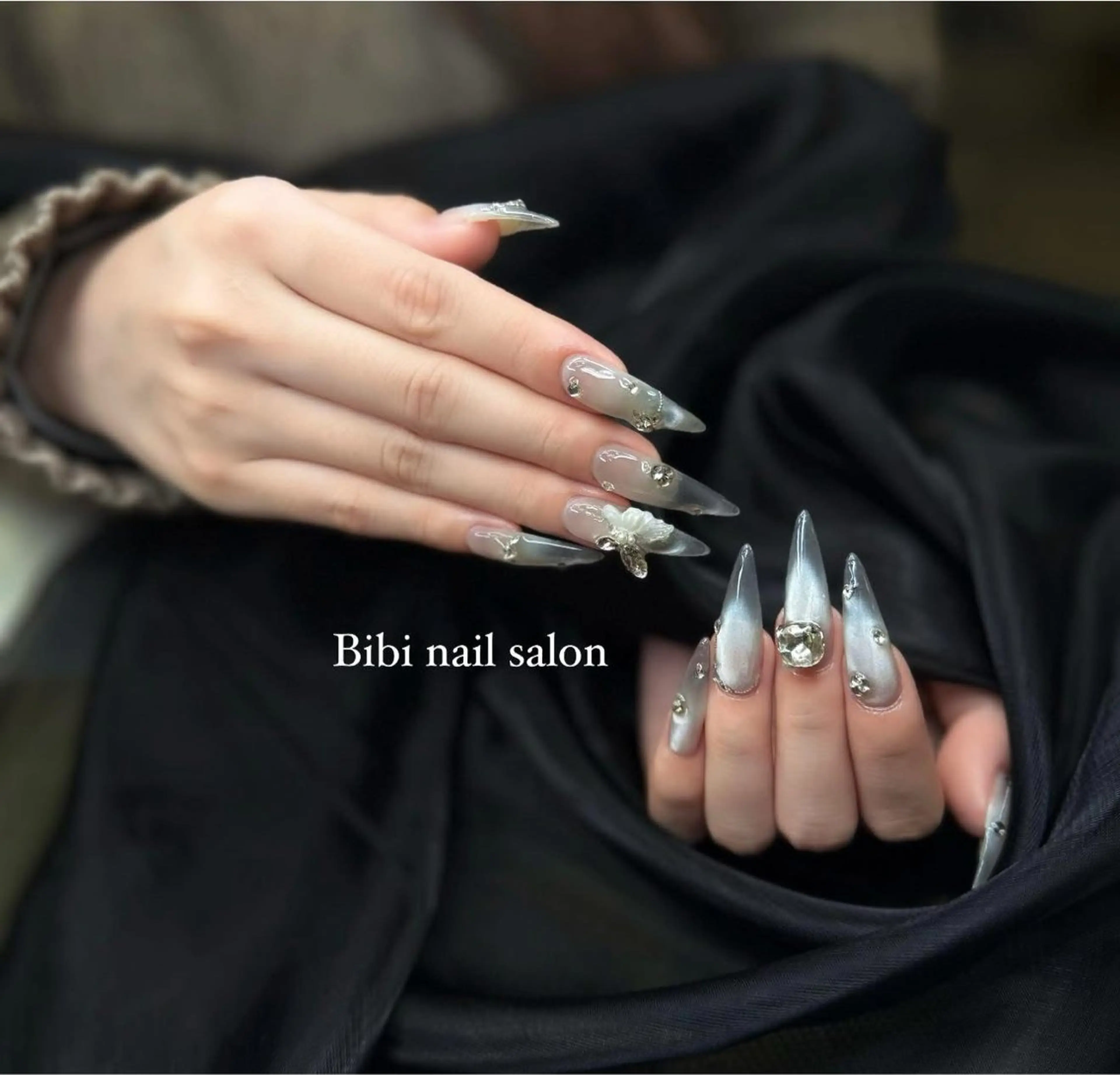 セミロング ハンドネイル Bibi beauty spa Osaka所属・Chann Channのネイルデザイン