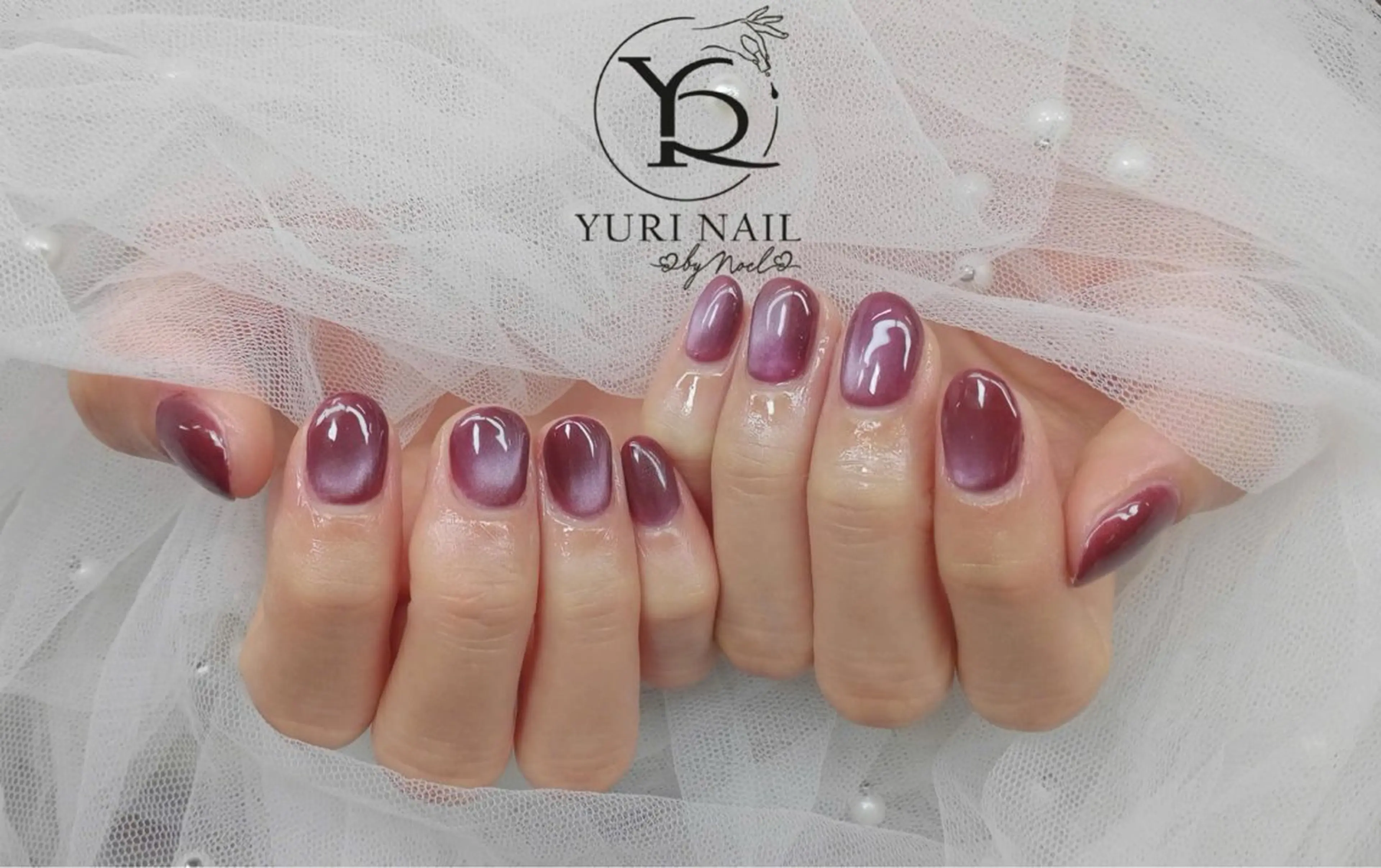 ネイル チークネイル フットネイル グラデーション 韓国ネイル 持ち込み ハンドネイル フットネイル ハンドケア YURI Nail Narita所属・YURI Nail NARITAのネイルデザイン