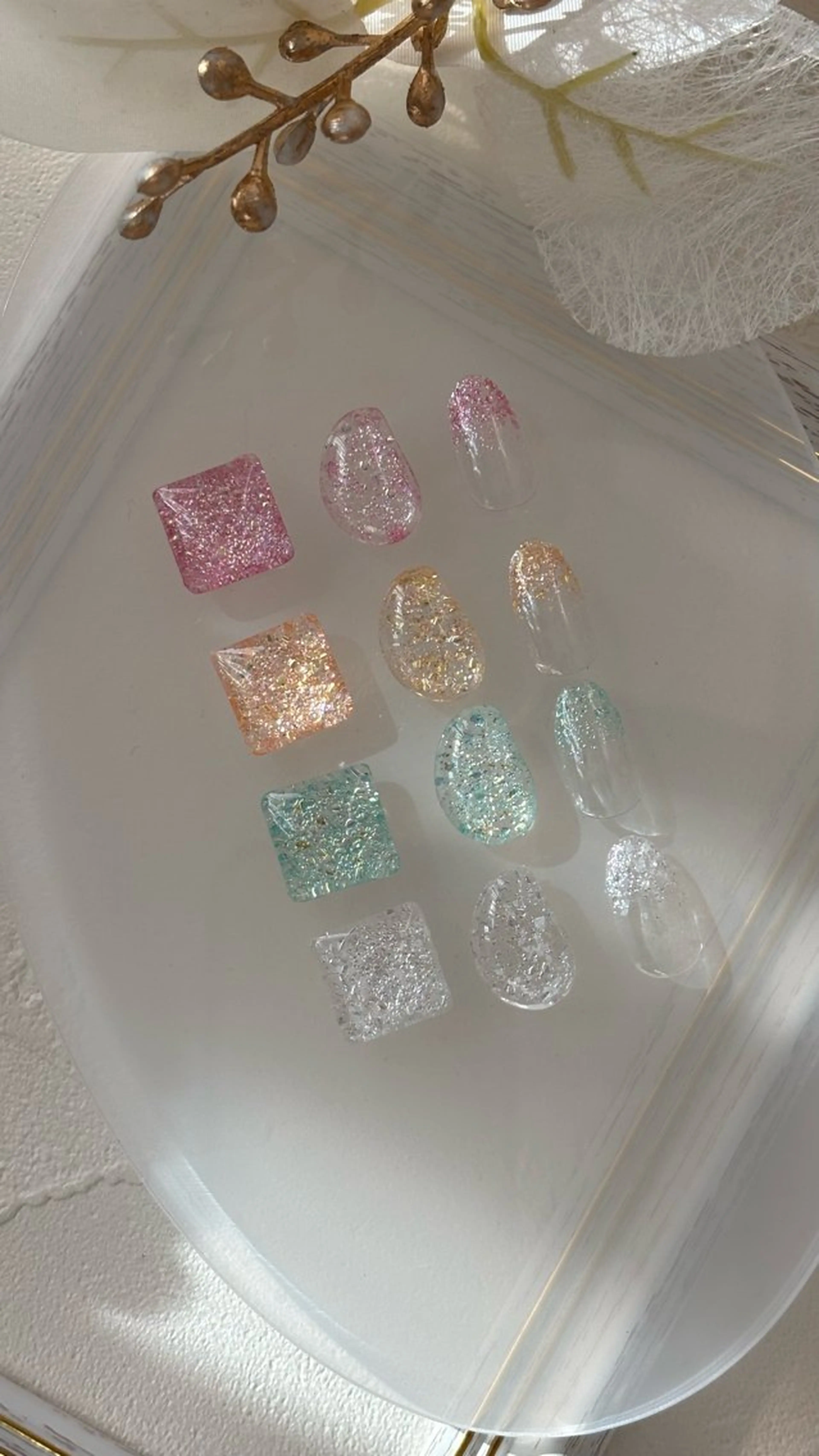 ネイル ラメ(グリッター) ハンドネイル nails 🎀meのネイルデザイン