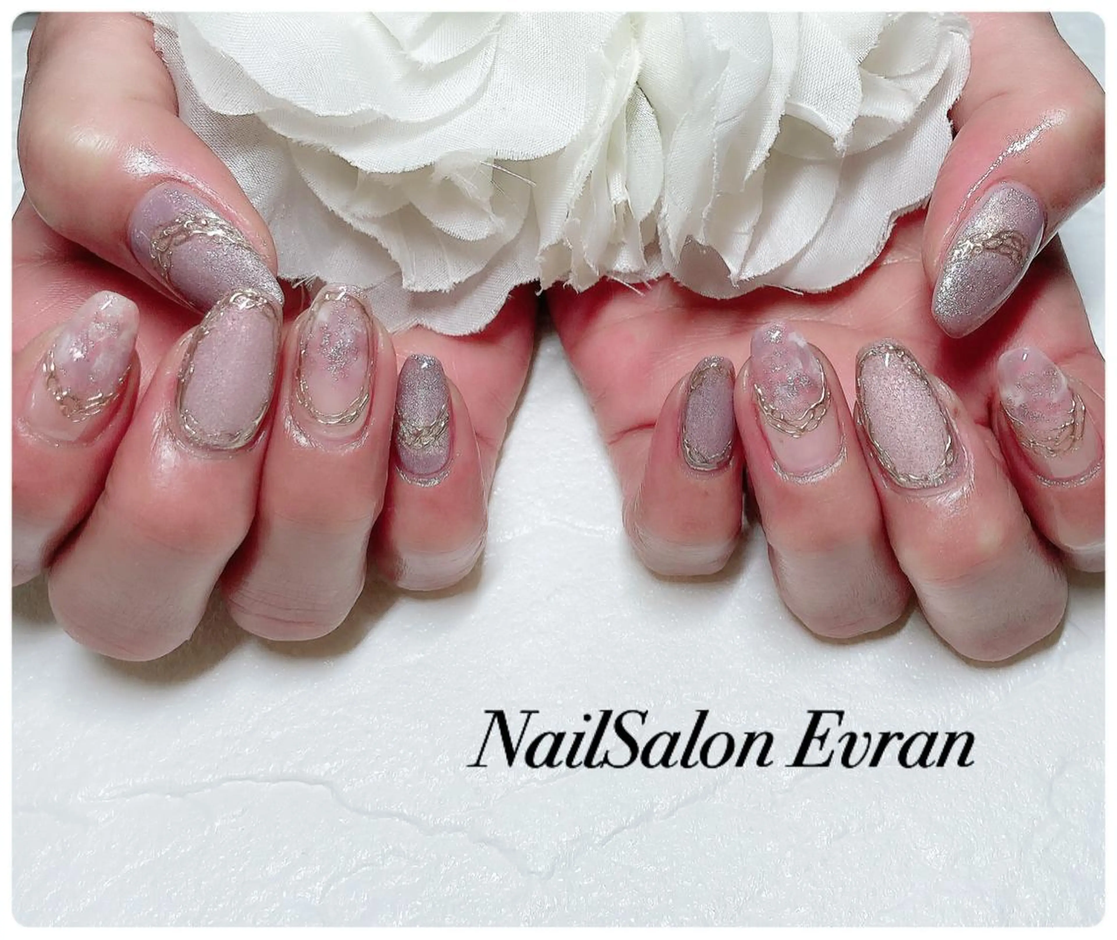 ネイル ニュアンスネイル Nail salon Evranのネイルデザイン
