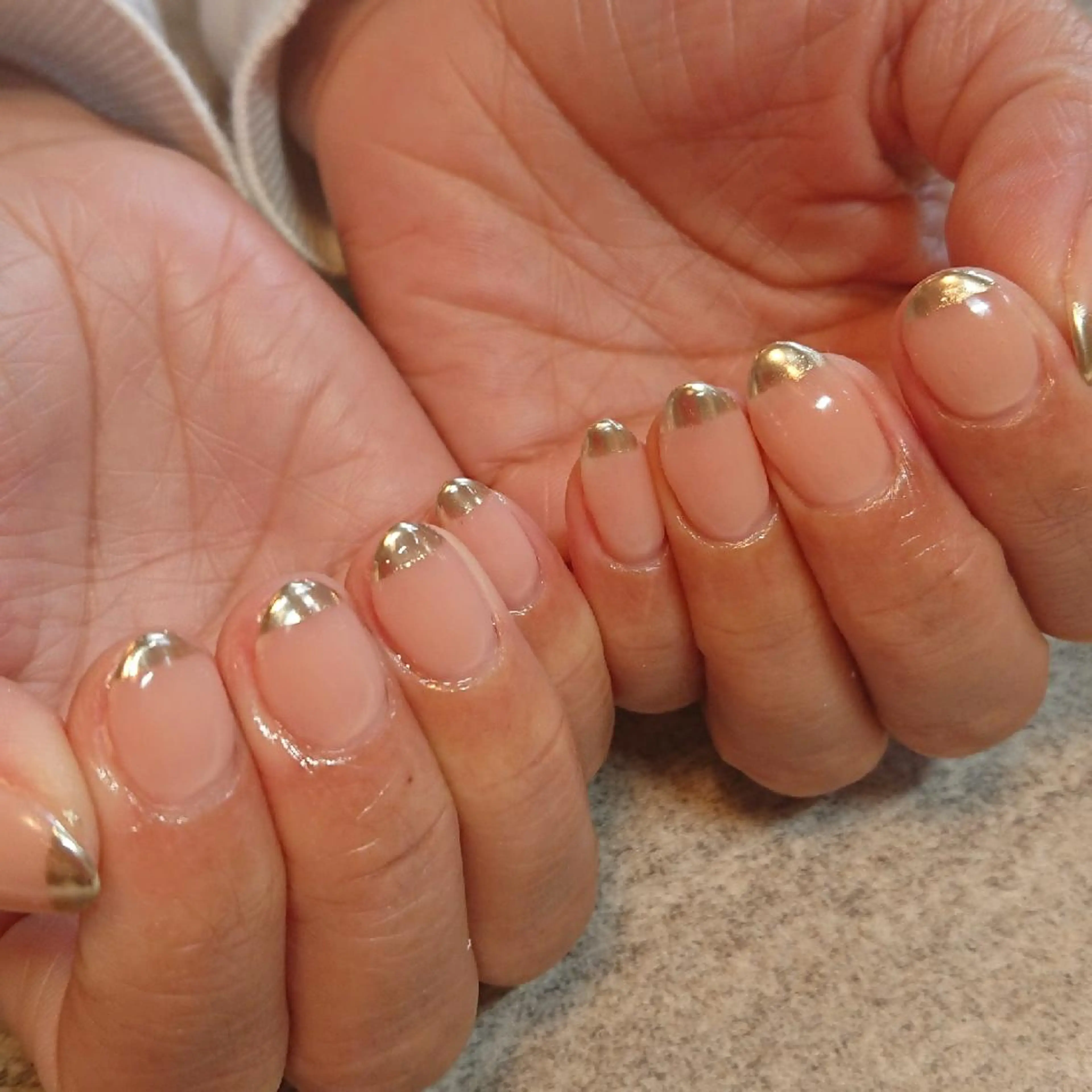 ネイル ミラーネイル ジェヌインネイル 河内のネイルデザイン