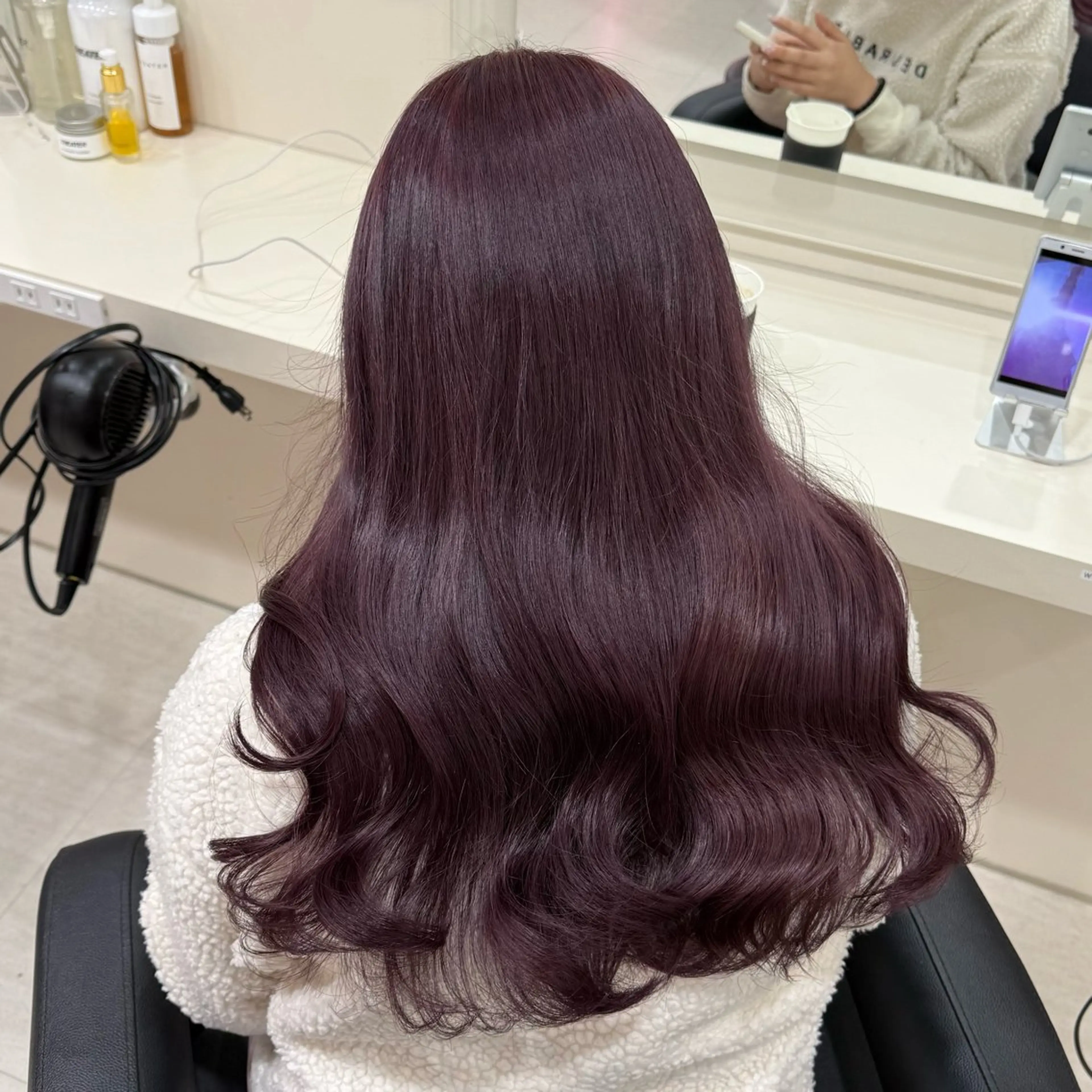 セミロング 🎀🫧透明感 ピンクラベンダー💟のヘアスタイル