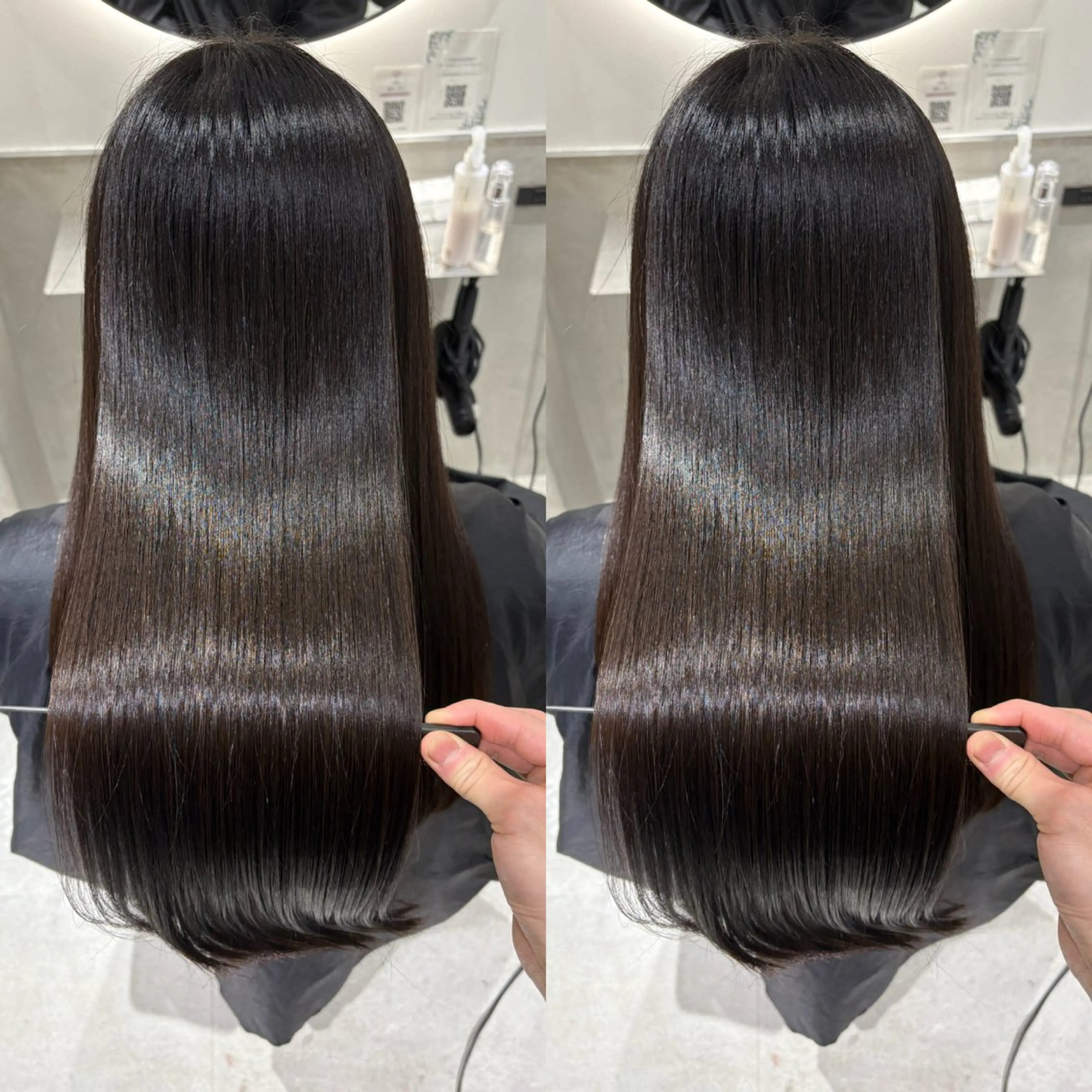 セミロング カラー 髪質改善 縮毛矯正 トリートメント カット ヘアカラー 縮毛矯正 トリートメント 銀座No.1髪質改善 縮毛矯正/本木のヘアスタイル