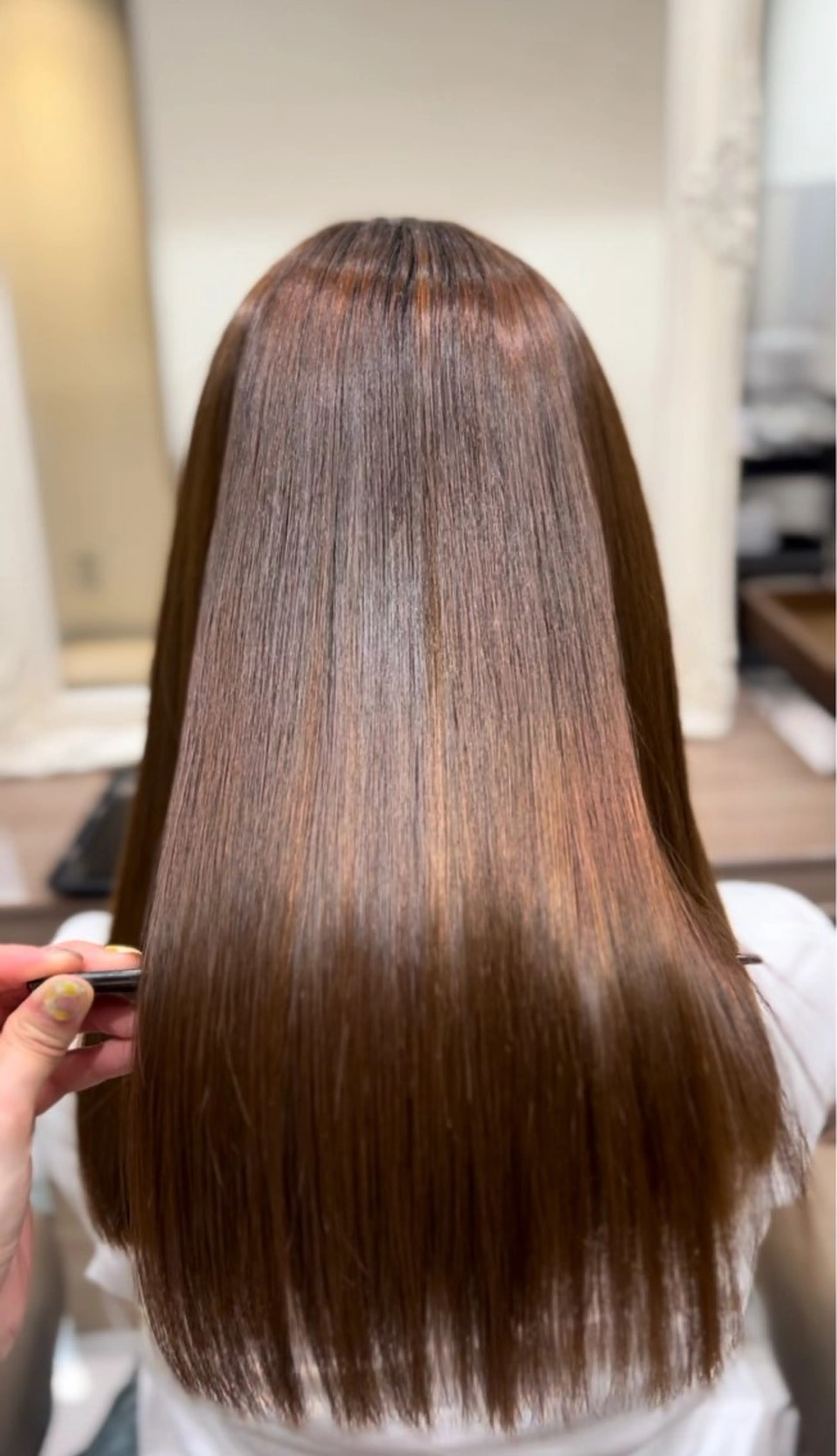 ロング カラー パーマ 艶髪透明感🫧/ひか カットモデル募集✂︎のヘアスタイル