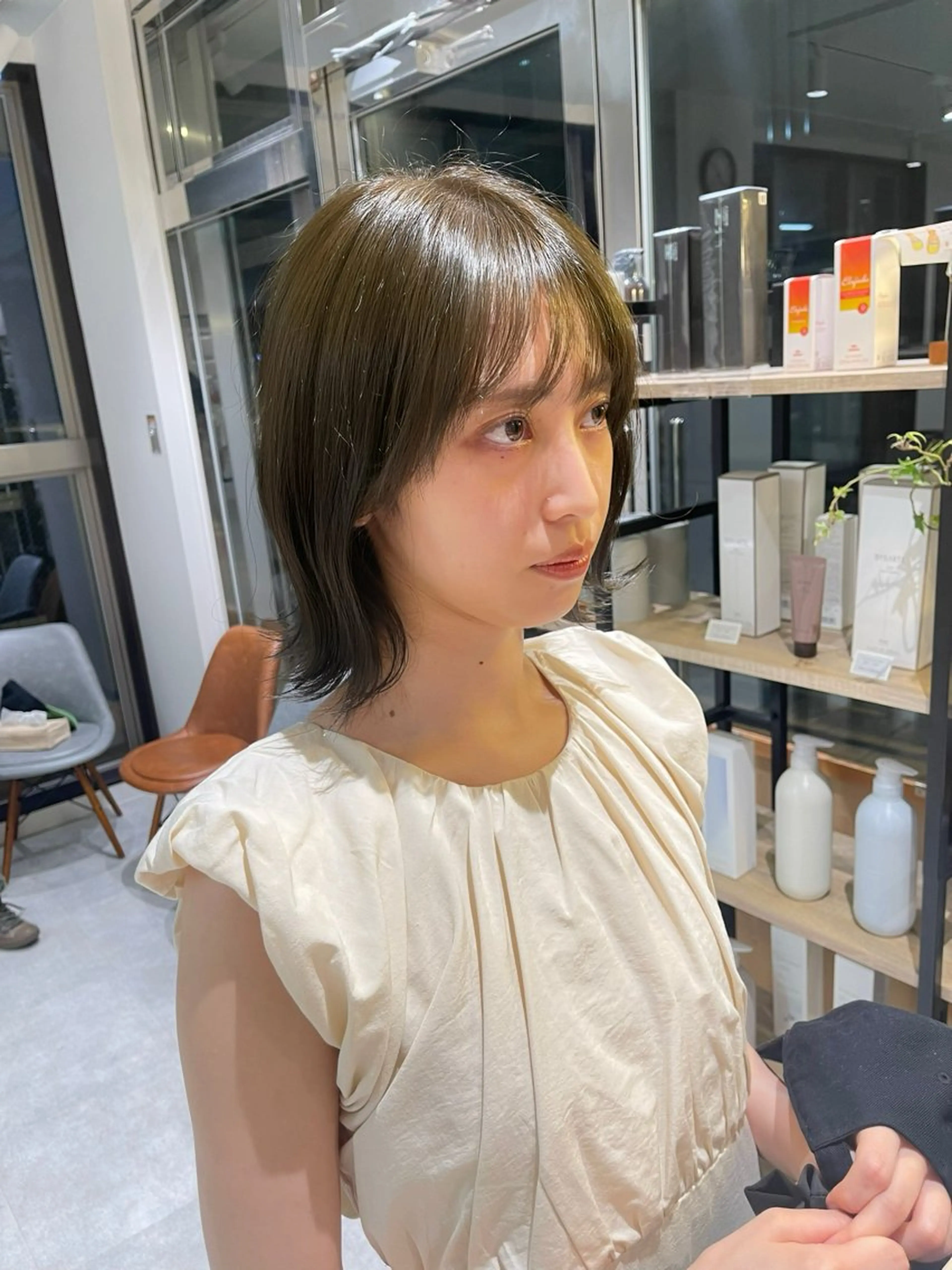 ショート カラー カット ヘアカラー * 透明感カラー c h i h o *のヘアスタイル