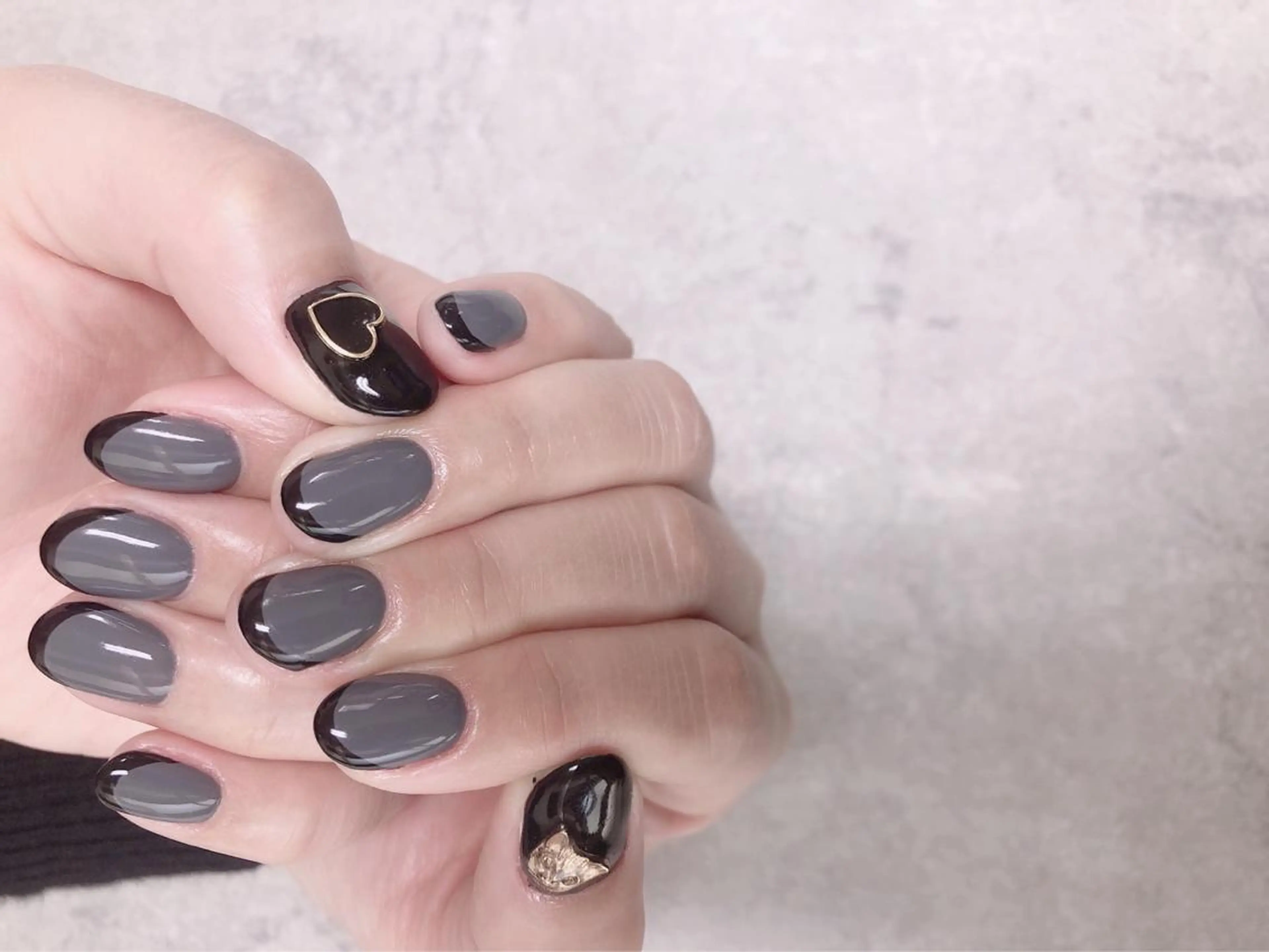 ネイル フレンチネイル ハート ハンドネイル ハンドケア FASTNAIL PLUS 新宿店のネイルデザイン