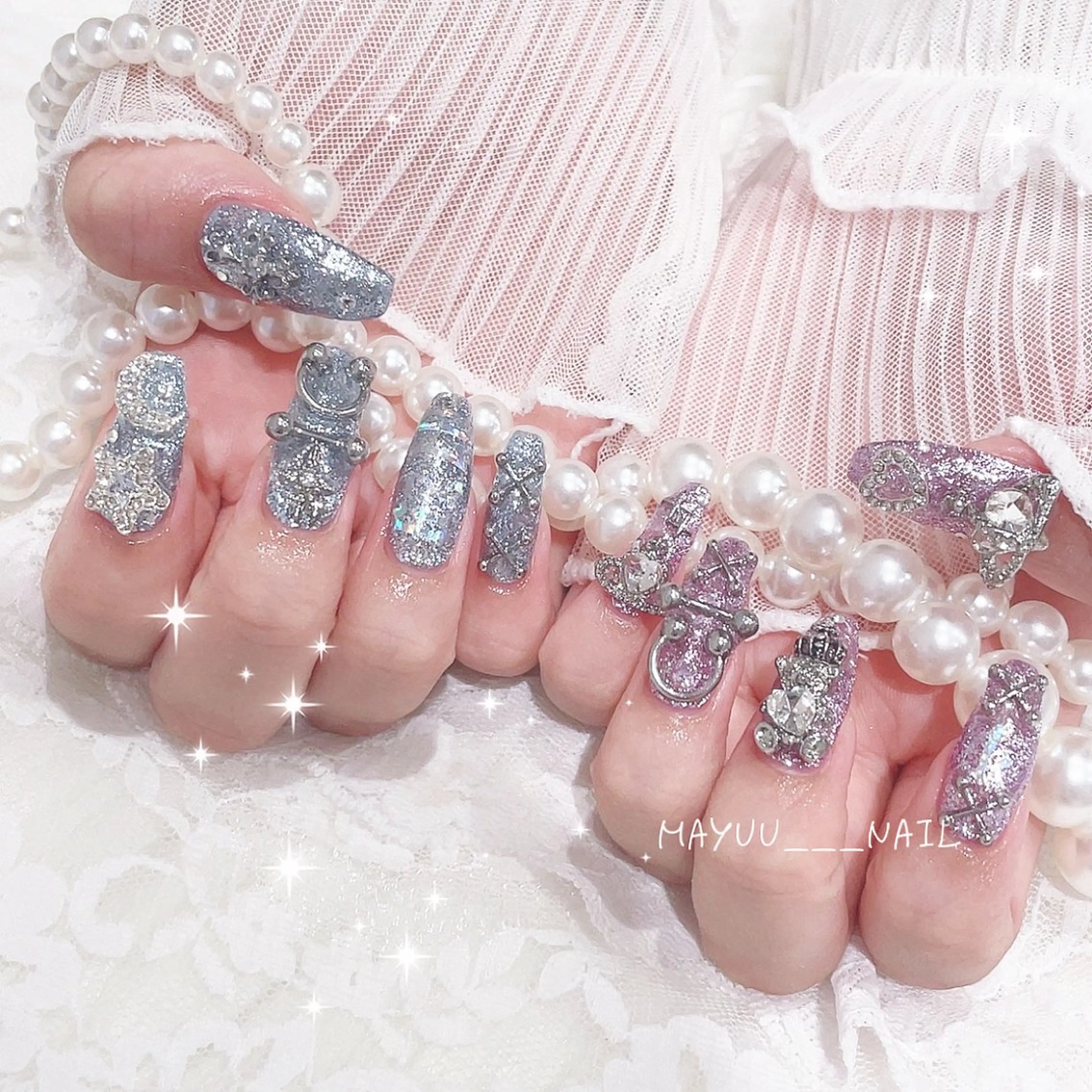 ネイル 🎀 Mayu 🎀痛ネイルのネイルデザイン