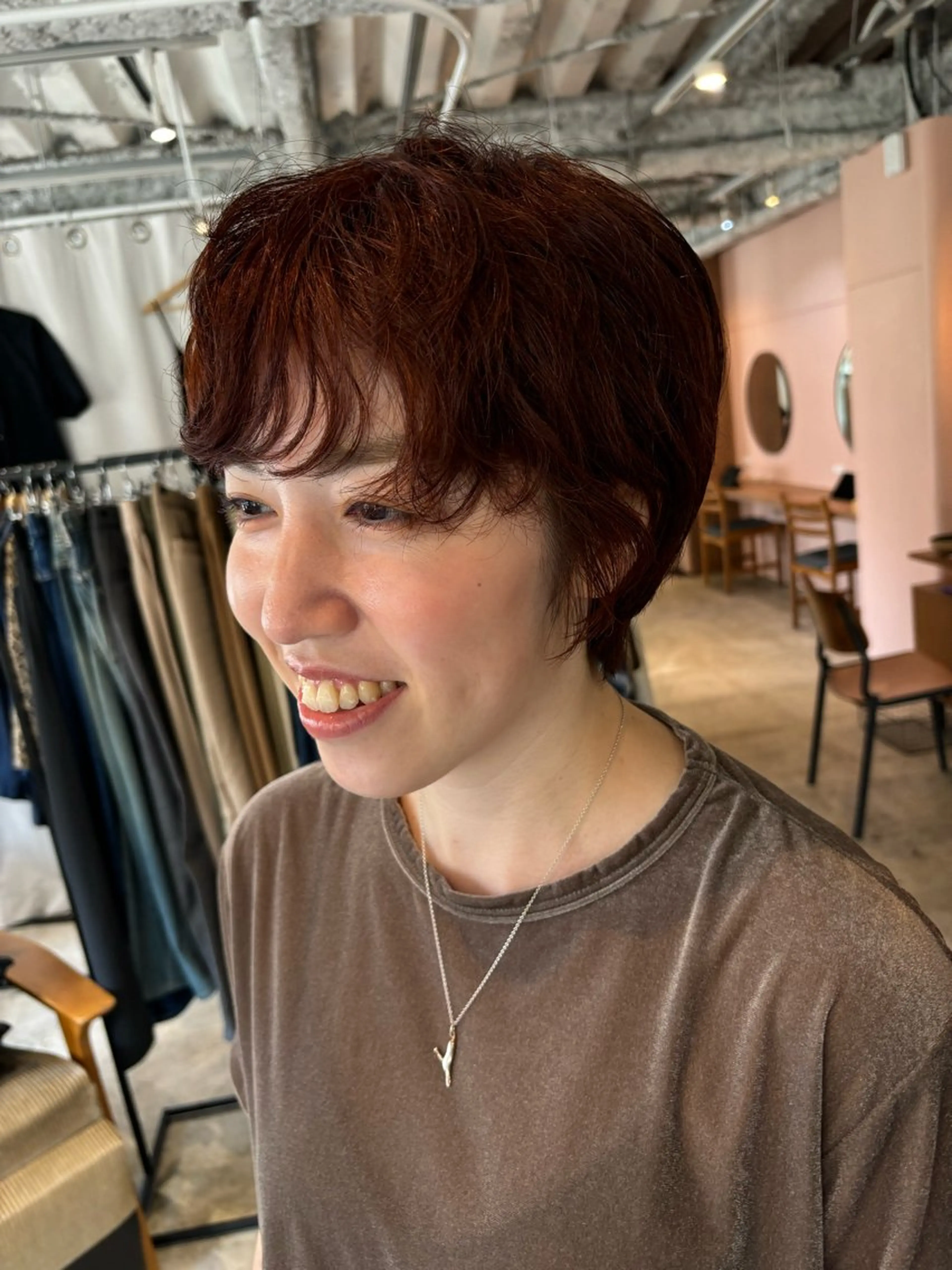 ショート カラー パーマ Hayashi Shioriのヘアスタイル