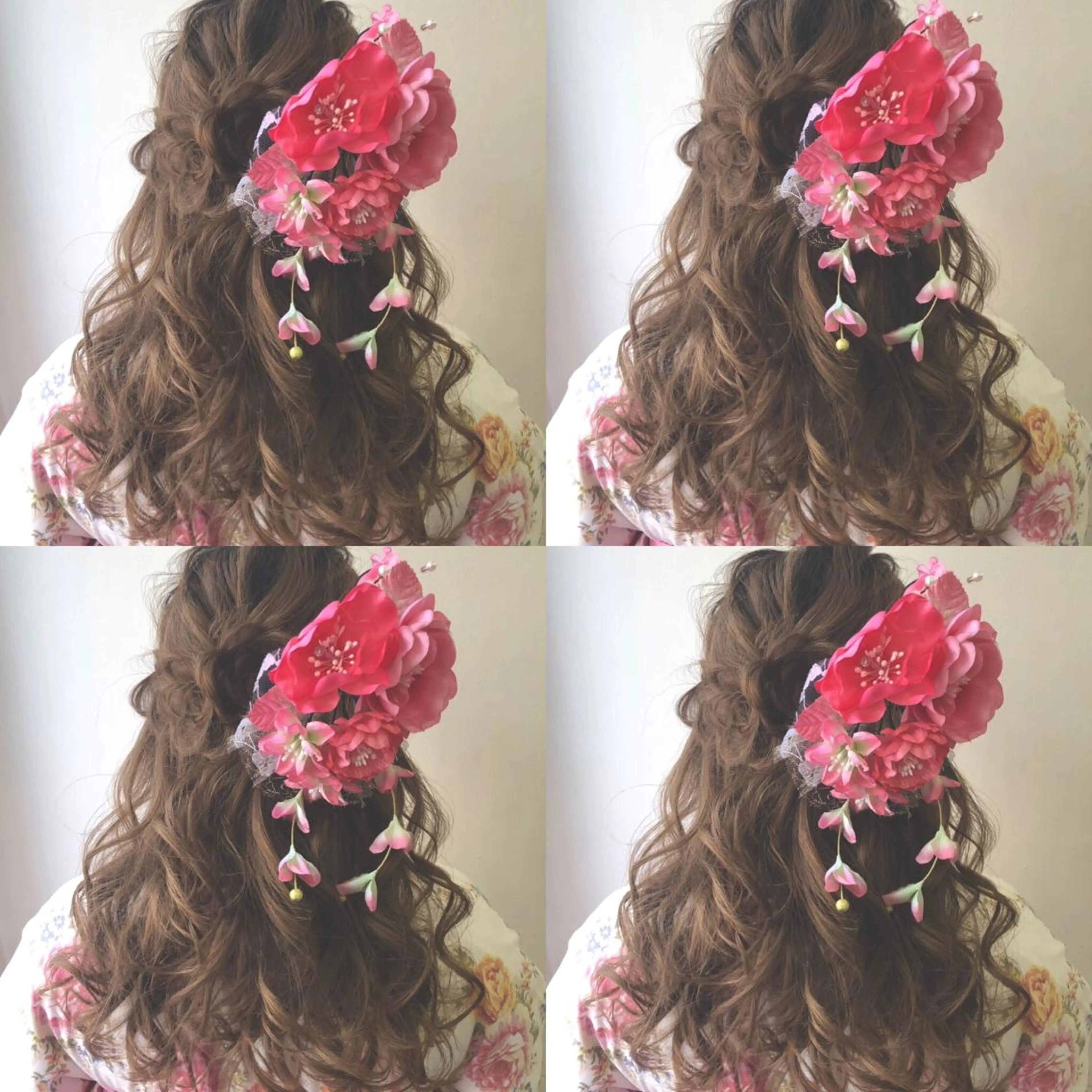 ロング ヘアアレンジ ハーフアップ ヘアセット 🌷MAYU 🌷のヘアスタイル