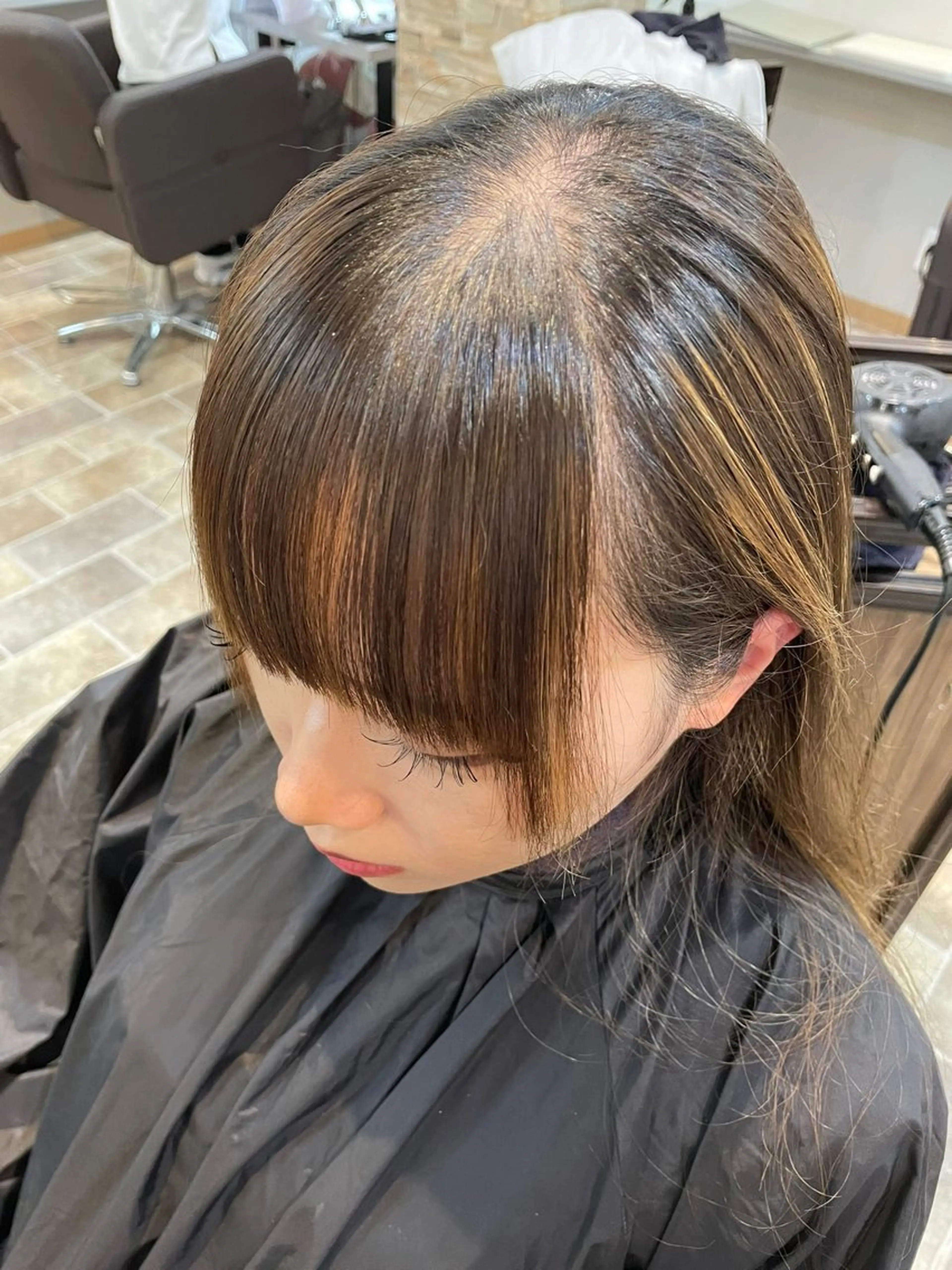 ロング パーマ 縮毛矯正 Ammi hair所属・YUI/ ブリーチカラー🌷のヘアスタイル