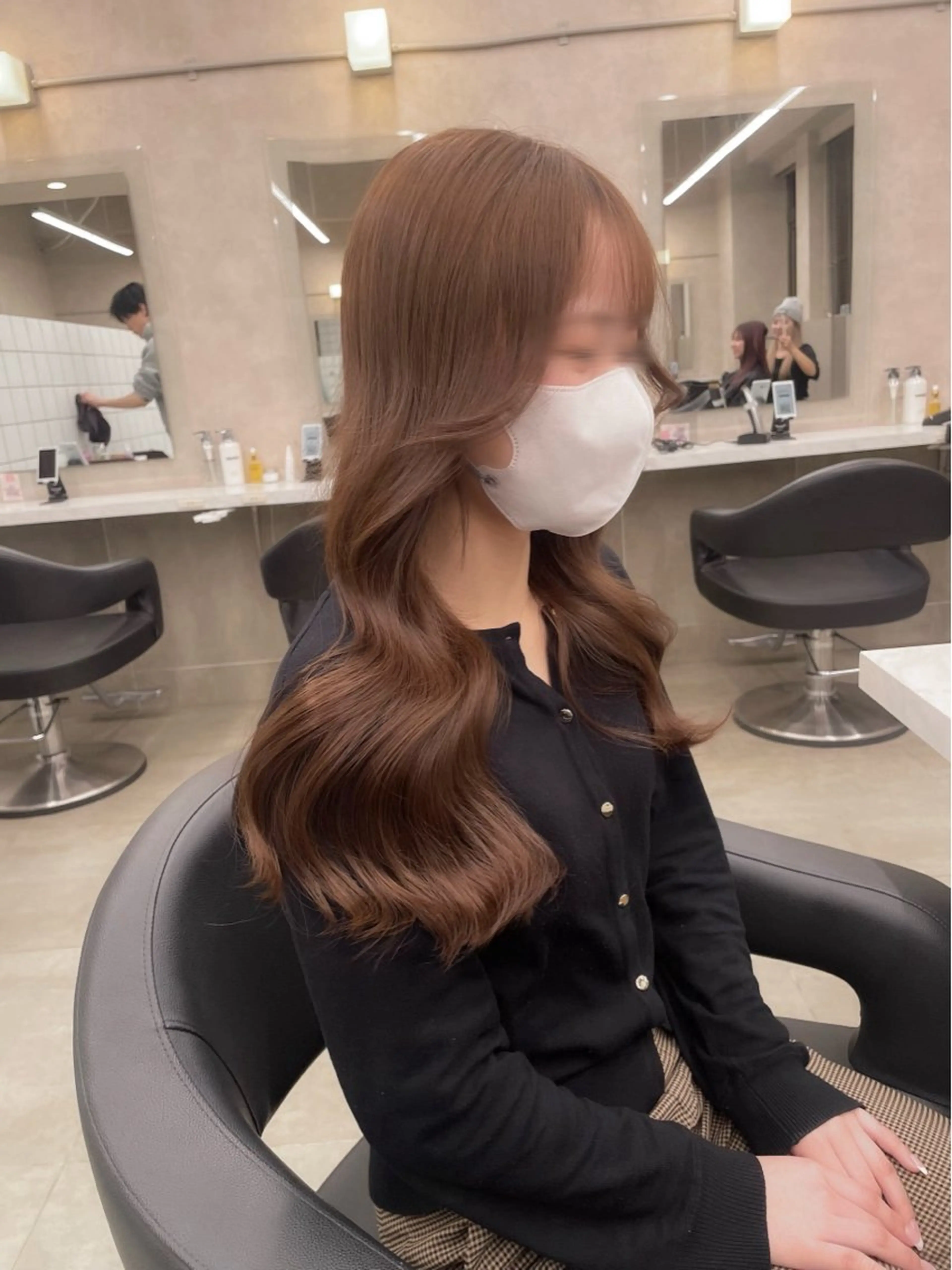 ロング ヘアカラー トリートメント 🤍透明感/韓国風/ レイヤー/優大🤍のヘアスタイル