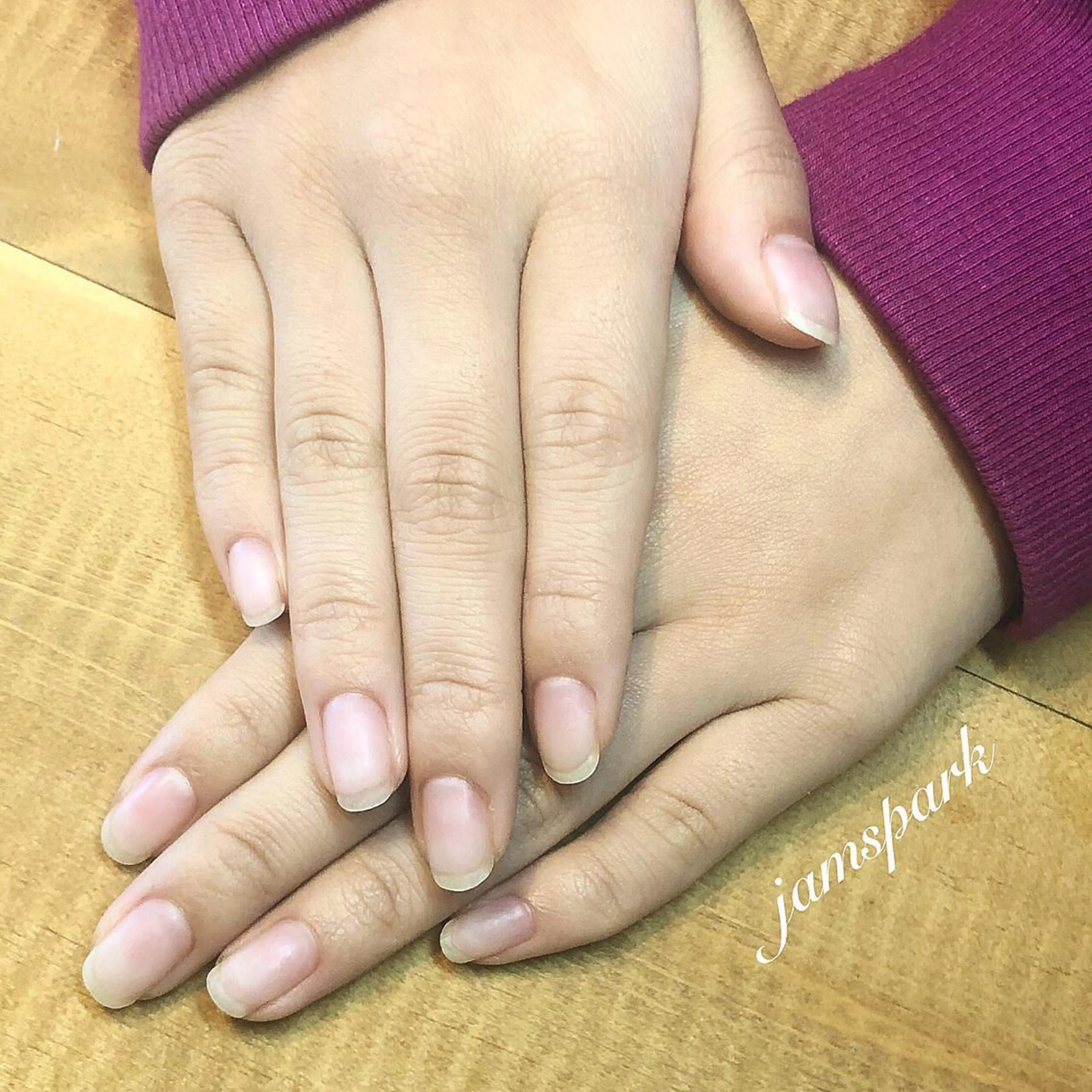 ネイル クリアネイル ジェルネイル オフィスネイル ショートネイル シンプルネイル ハンドネイル jamspark ✨のネイルデザイン