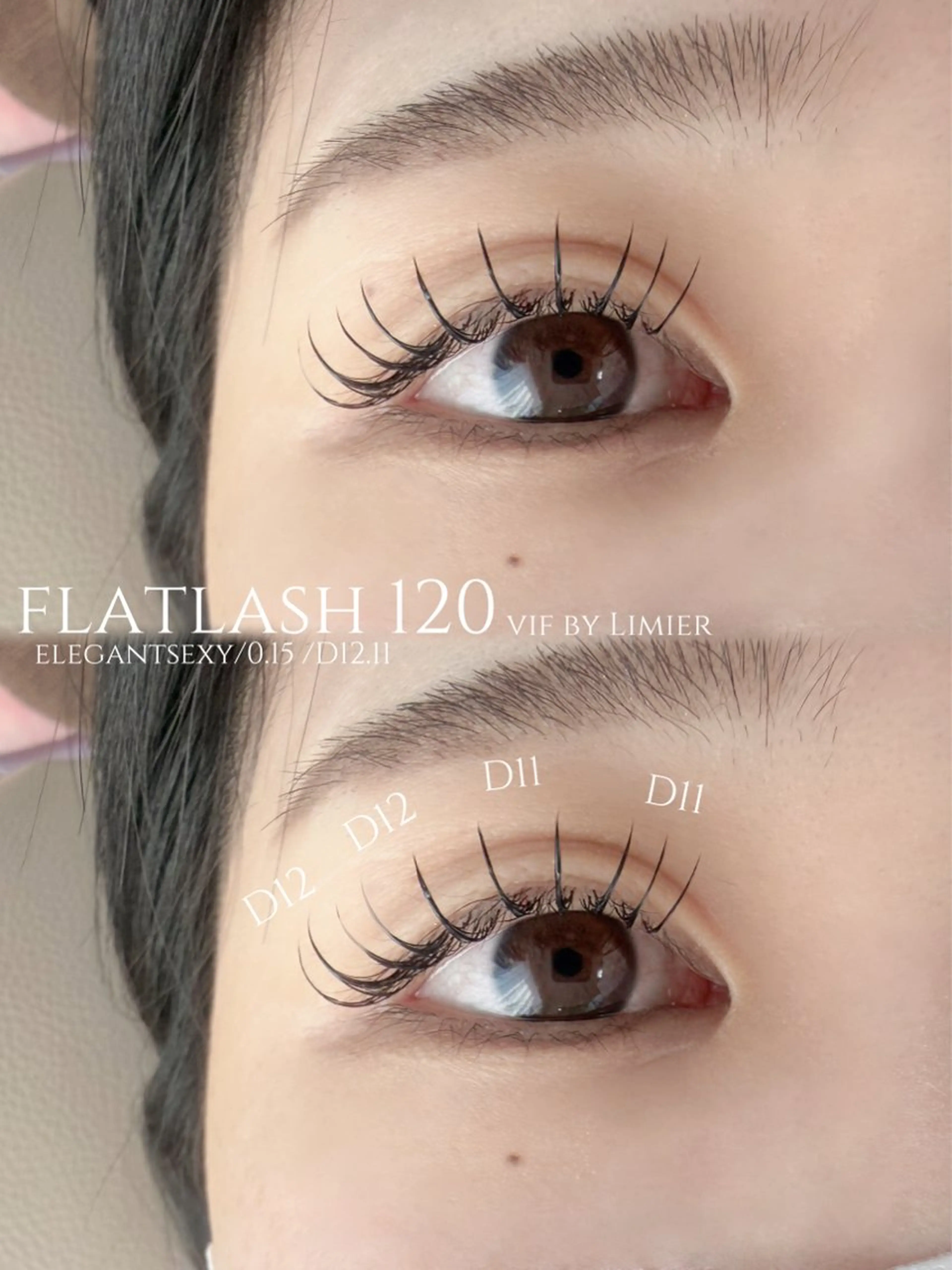 マツエク・マツパ 目尻長め マツエク vif misaのマツエク・マツパデザイン