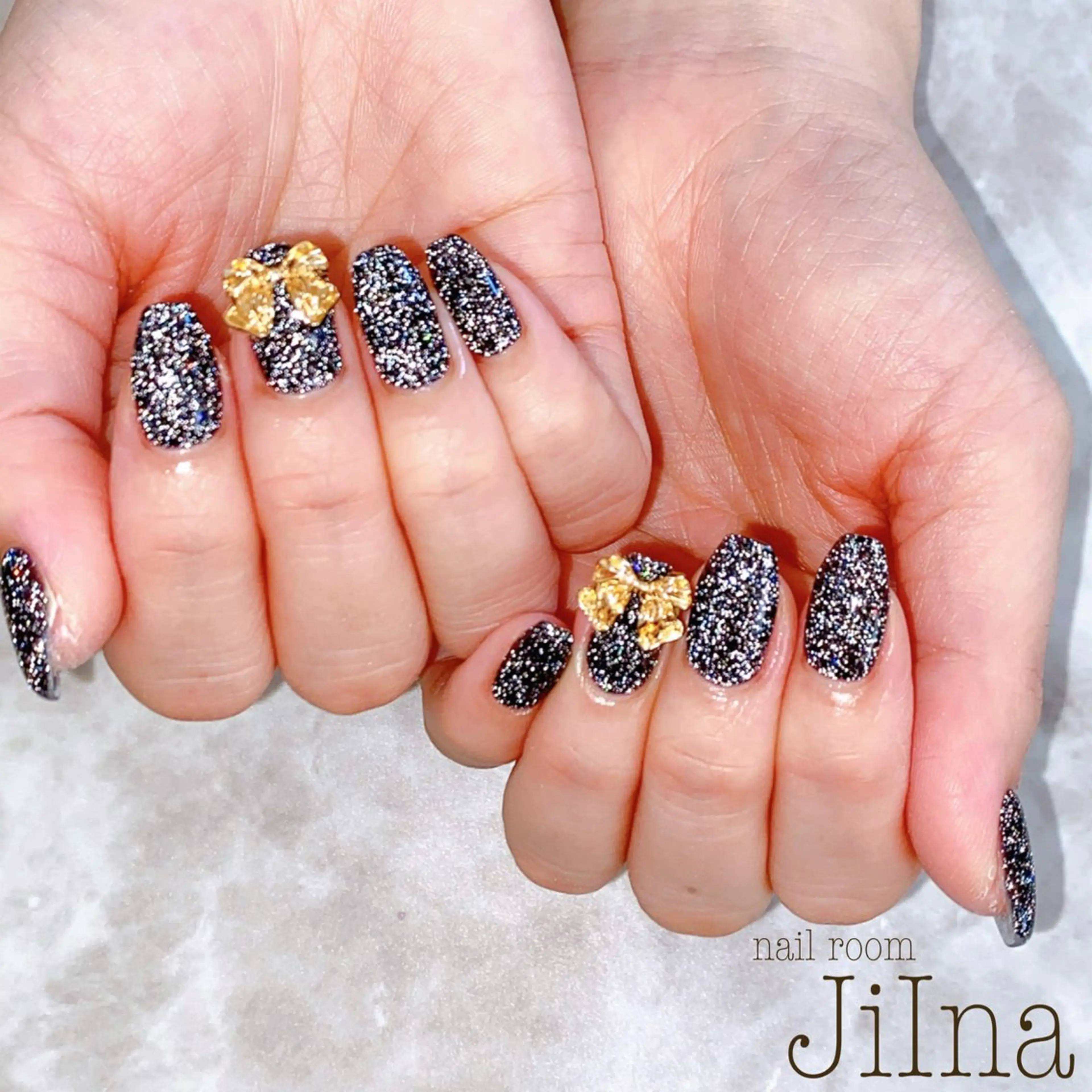 ネイル フラッシュネイル リボン JiIna nailのネイルデザイン