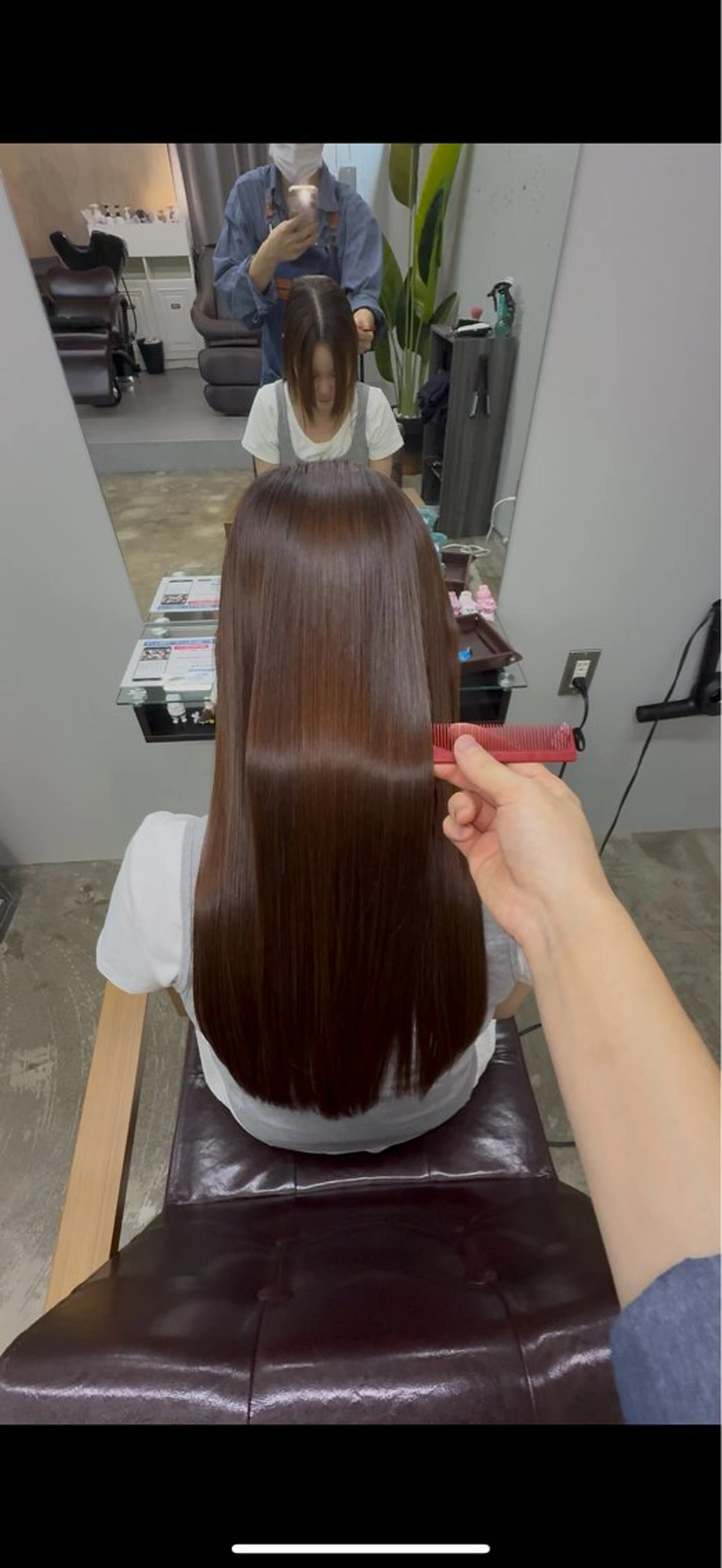 ロング カット 縮毛矯正 トリートメント Dice 岡本所属・髪質改善ストレート/ 神戸/東灘/岡本のヘアスタイル