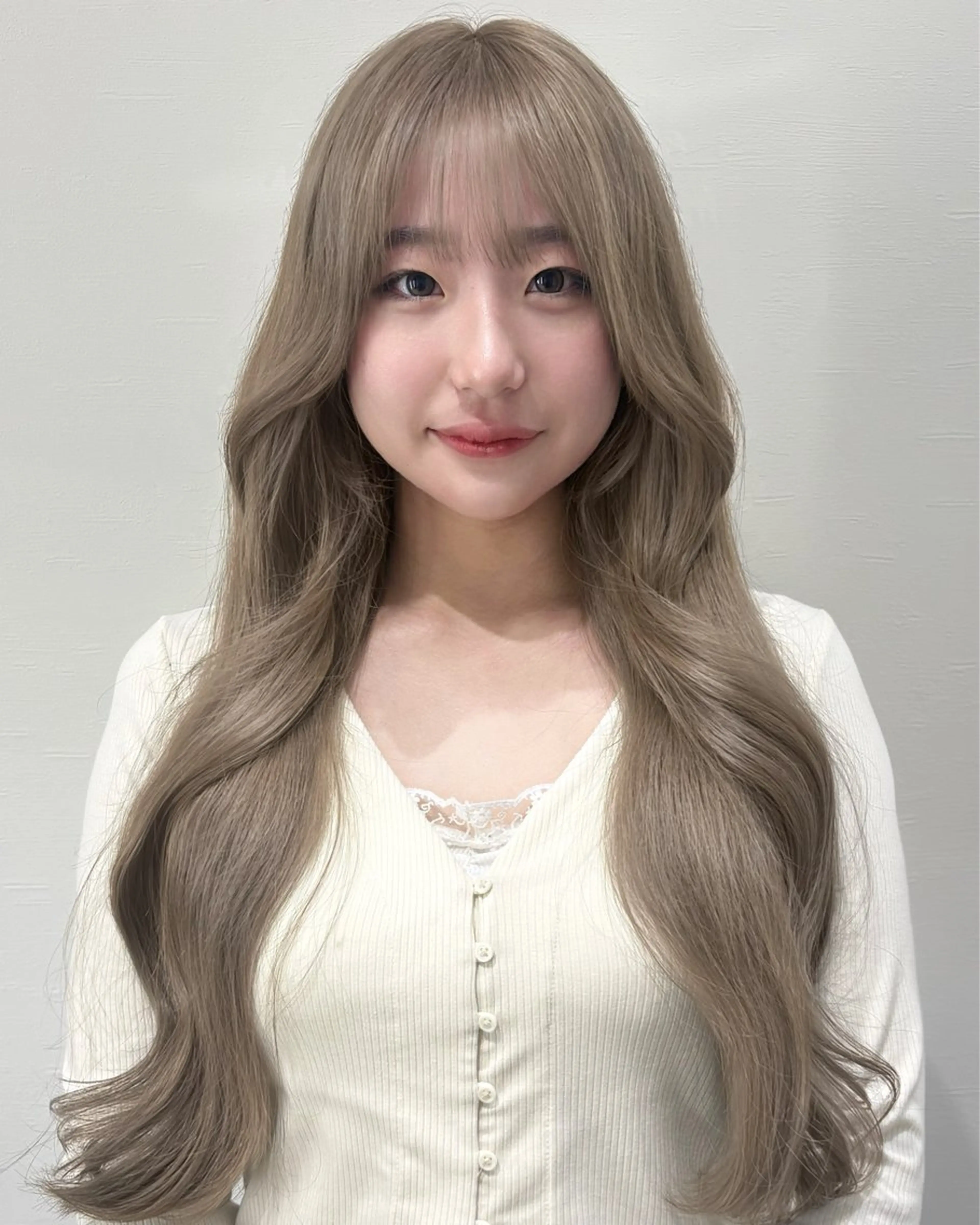 ロング カラー 似合わせ前髪/ 小顔カット🎀そうのヘアスタイル