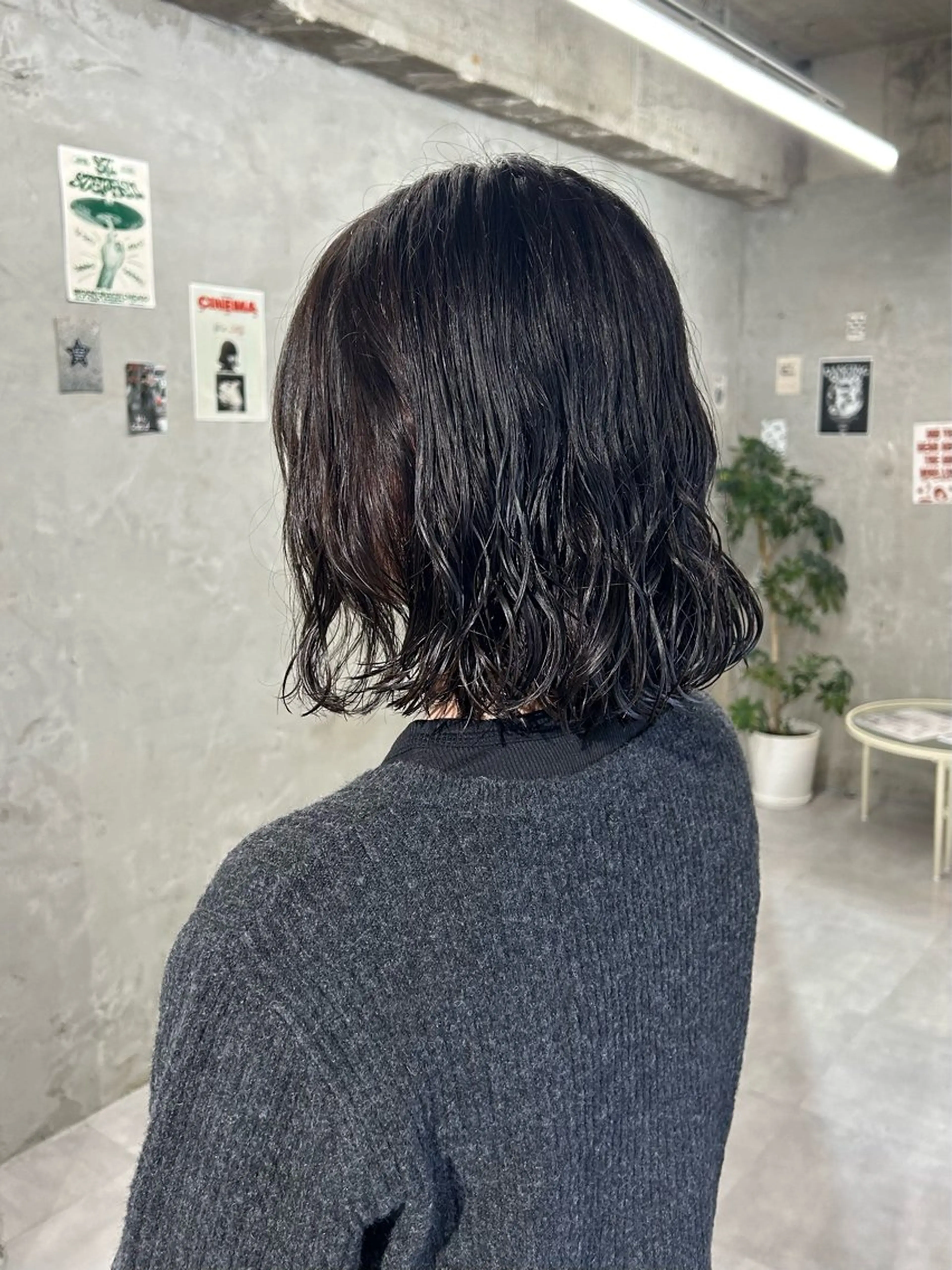 ミディアム カラー パーマ 透明感カラー/メンズ /ボブKanna🪄のヘアスタイル