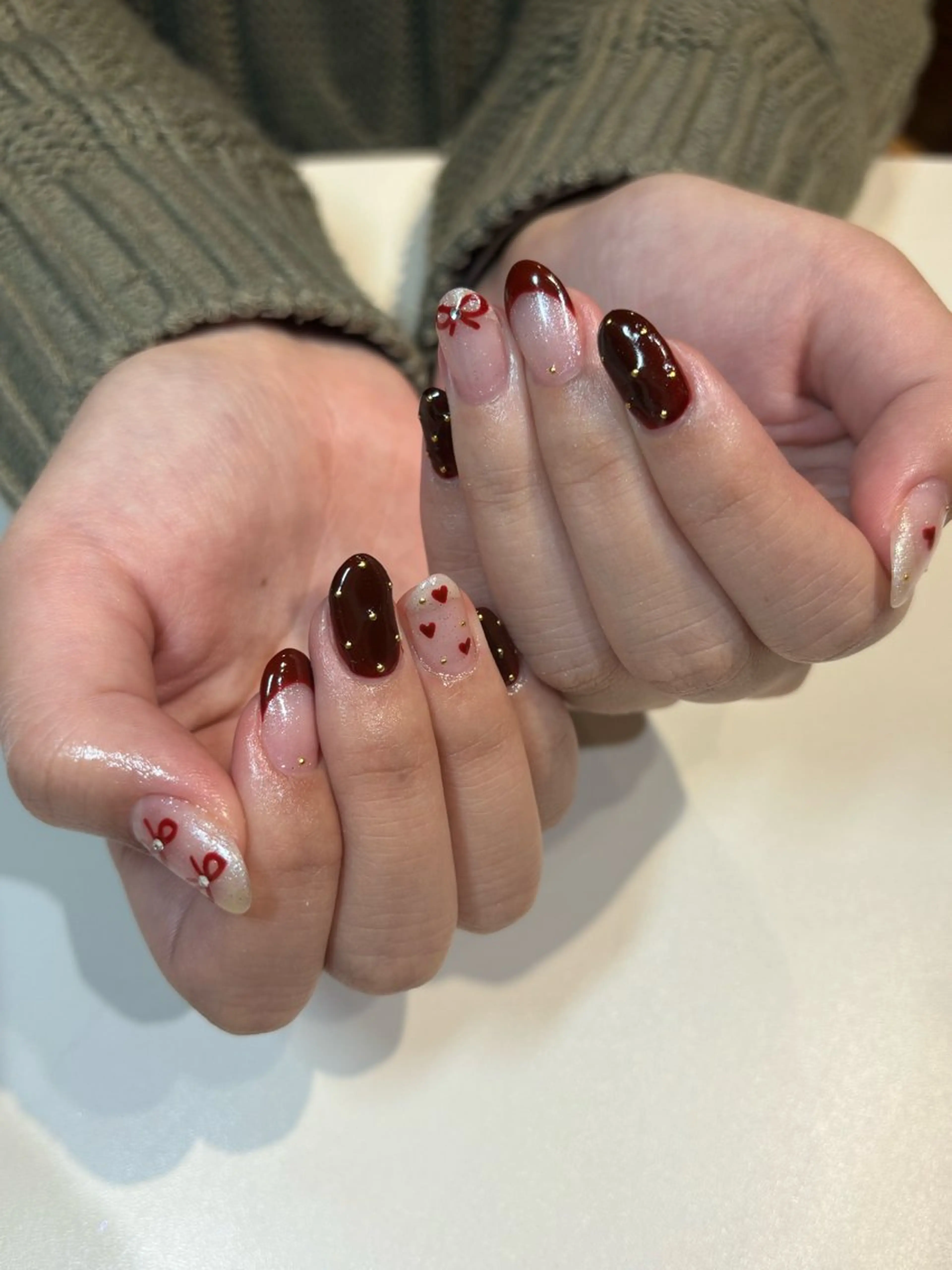 ネイル フットネイル フレンチネイル ジェルネイル グラデーション マグネットネイル ハンドネイル ヘアー.ネイル二刀流 misa🫧のヘアスタイル