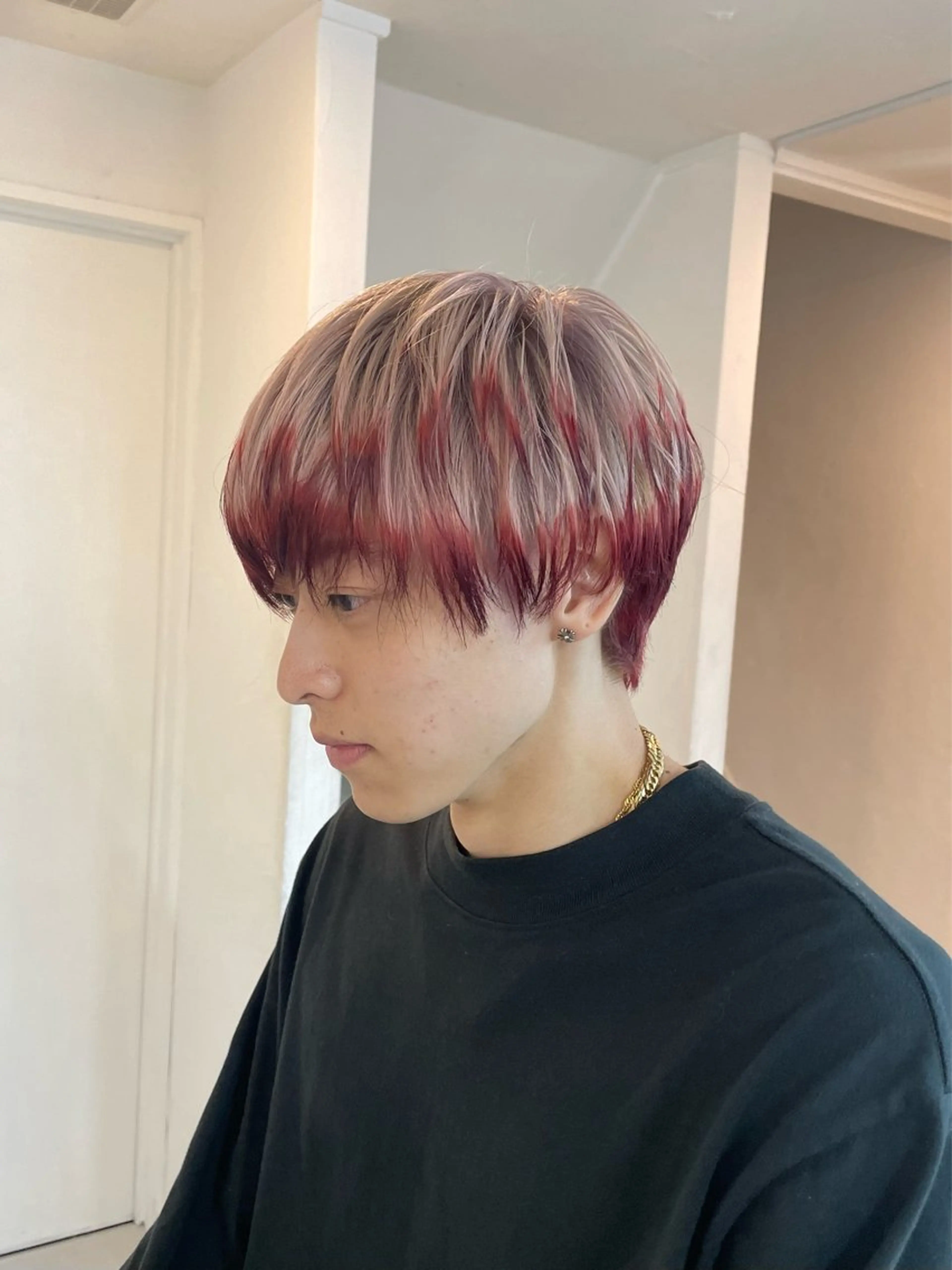 カラー メンズ 🦠デザインカラー/ 魚瀬あおい🦠のヘアスタイル