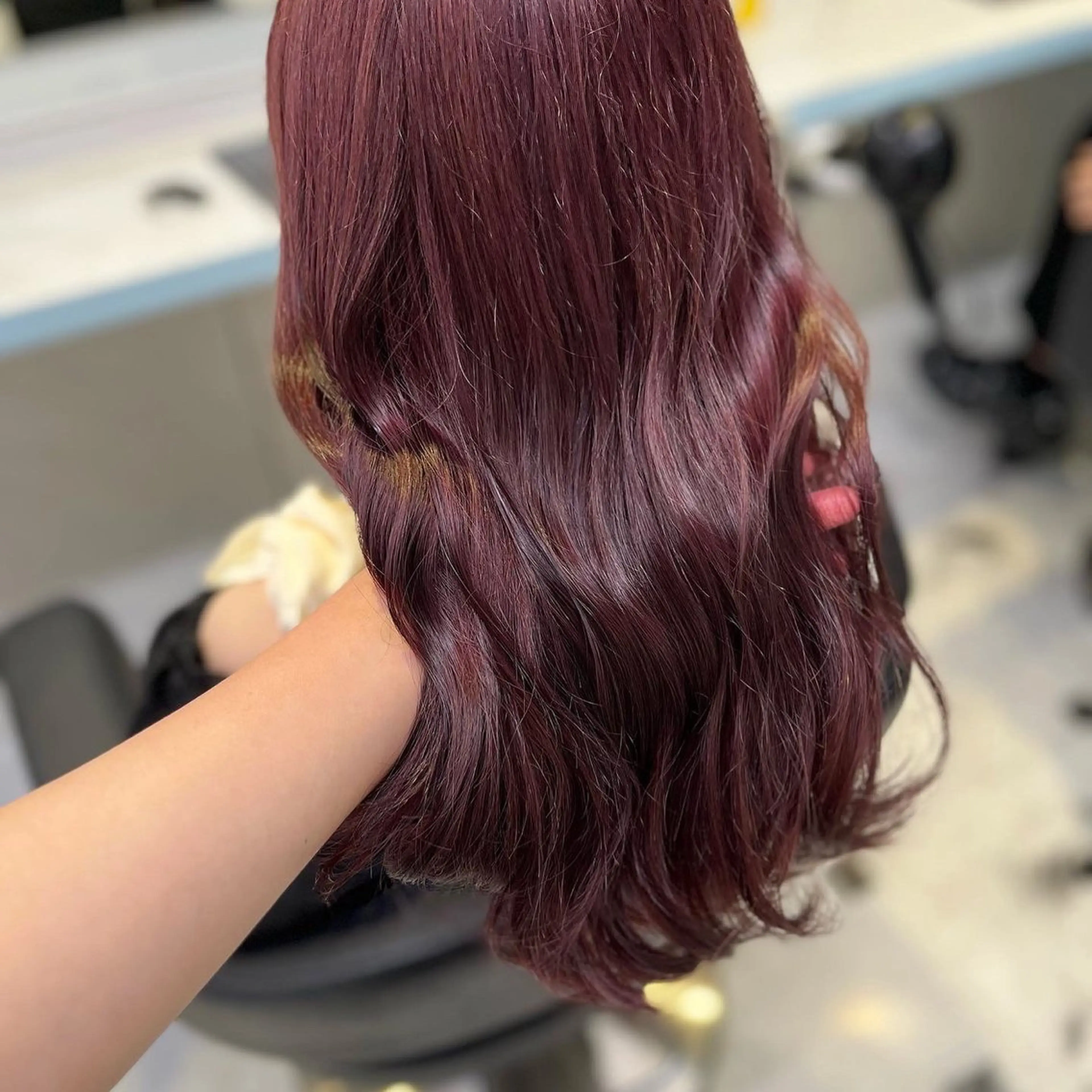 セミロング ヘアカラー トリートメント 愛されカラー🩷 はるなのヘアスタイル