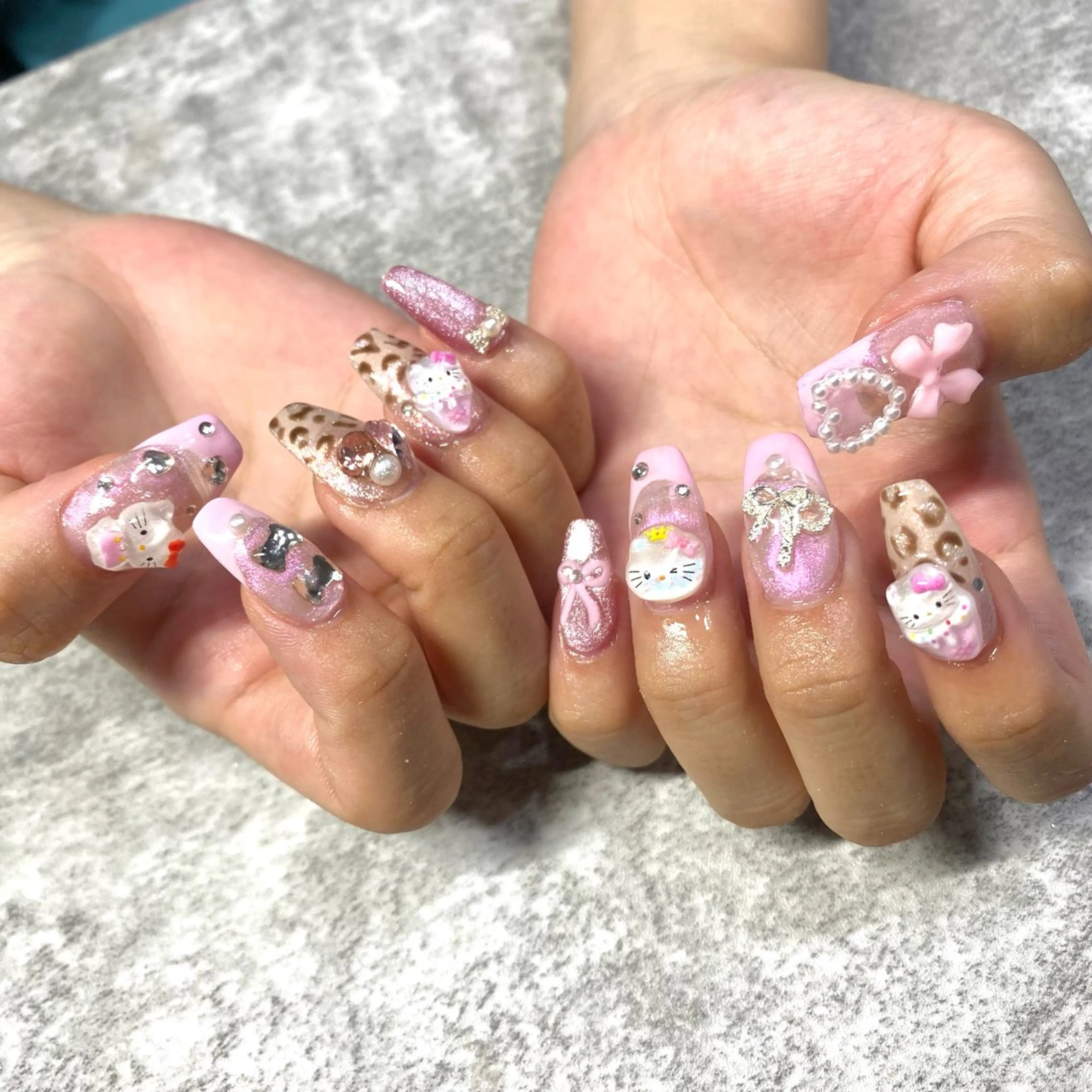 ネイル 持ち込み ピンク ハンドネイル ★Rinail... .のネイルデザイン