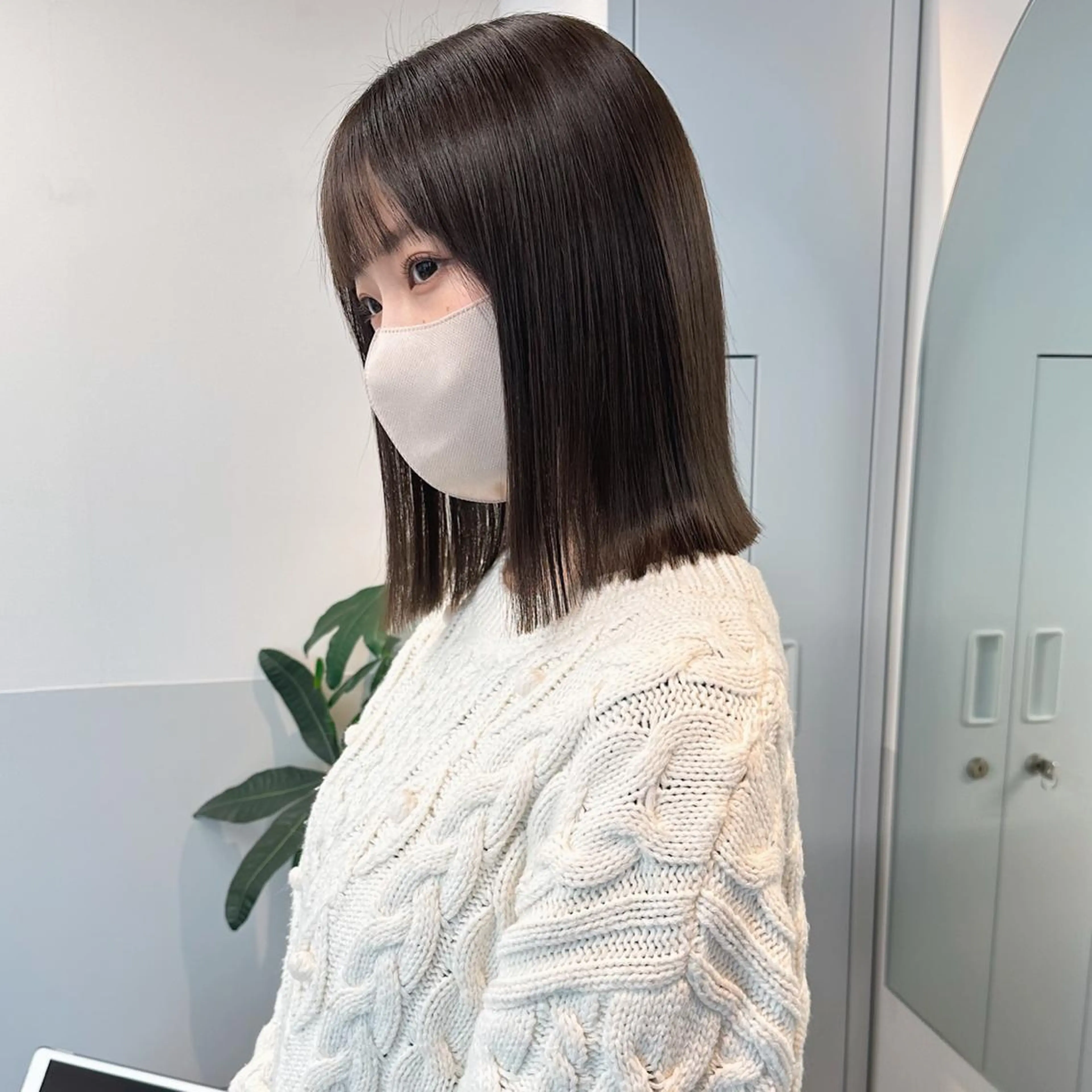 ミディアム カラー ヘアアレンジ ブリーチなしカラー/ 髪質改善/寺門束のヘアスタイル